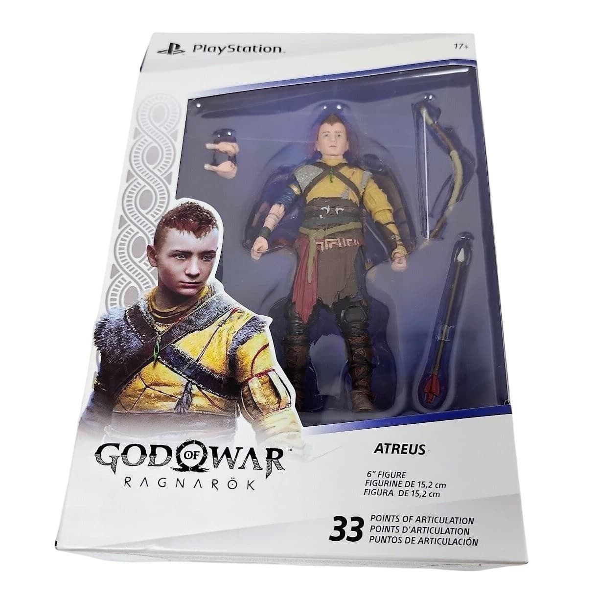 God of War Ragnarok Atreus 6 Inch Action Figure PlayStation 33 POA Bow Arrow - Thumbnail 3