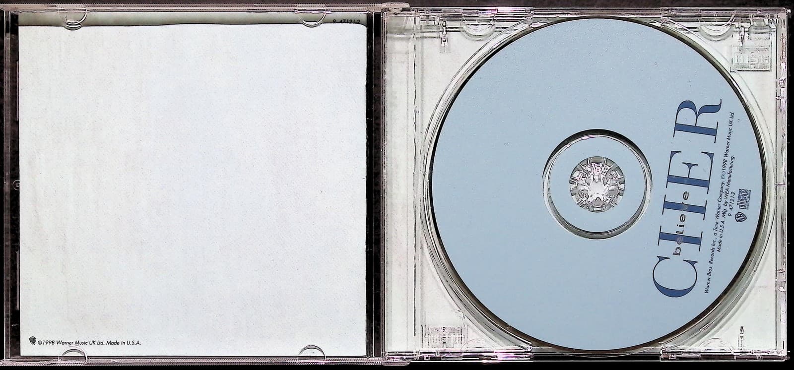 Cher CD Believe Album 1998 Pop Dance Electronic Warner Bros Music Audio Disc - Thumbnail 3