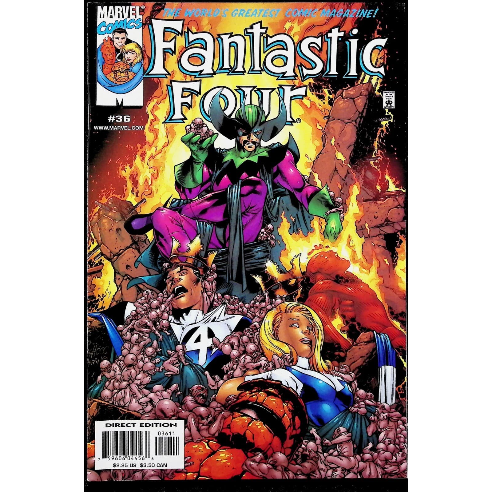 Fantastic Four #3 11 35 36 Annual 2000 Marvel Comics 5x Comic Lot Newsstand - Thumbnail 3