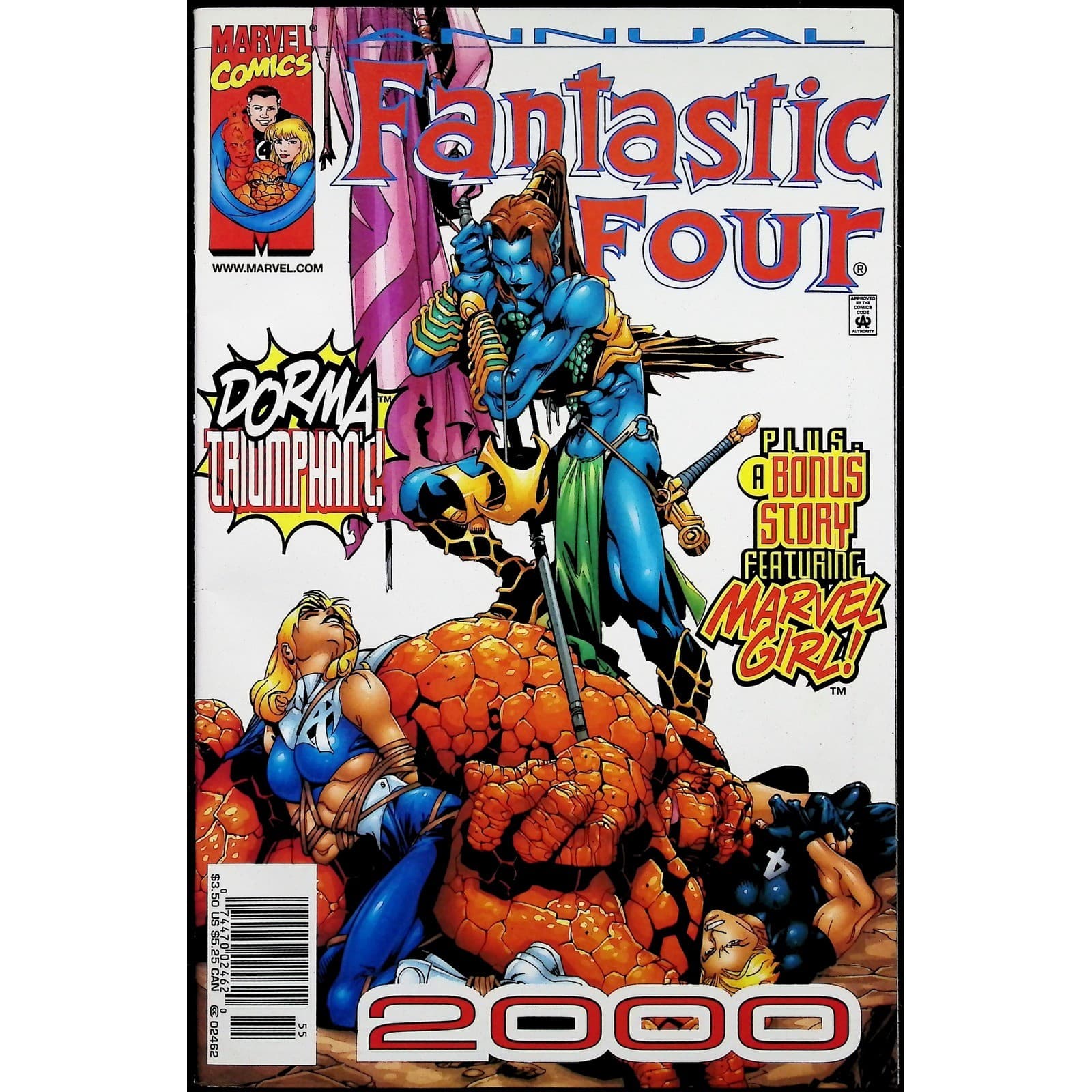 Fantastic Four #3 11 35 36 Annual 2000 Marvel Comics 5x Comic Lot Newsstand - Thumbnail 4