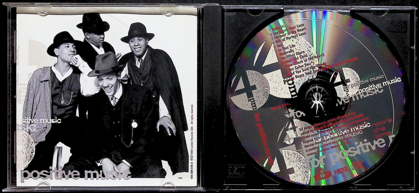 4 P.M. CD Now's The Time R&B Soul Album London Records 1994 0422-828879-2 - Thumbnail 3