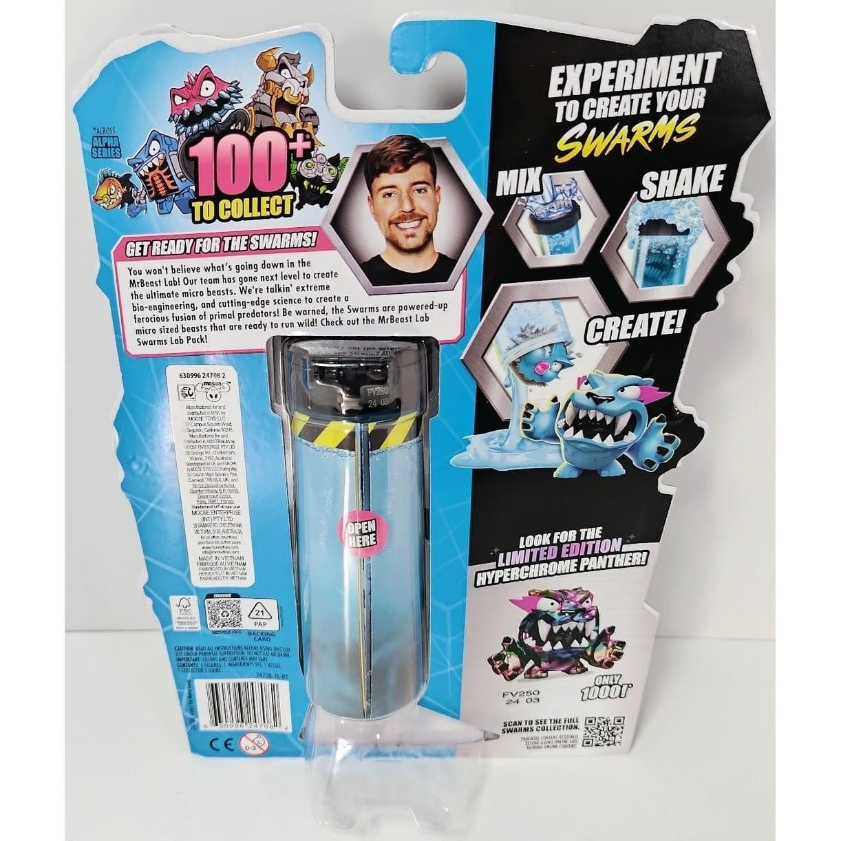 MrBeast Lab Swarms Lab Pack Kit 5 Micro Beasts Inside Ages 5+ 100+ Collect New - Thumbnail 2