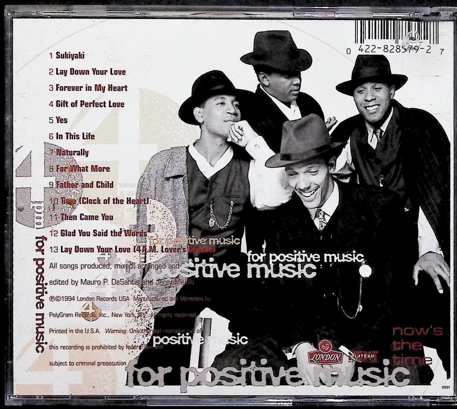 4 P.M. CD Now's The Time R&B Soul Album London Records 1994 0422-828879-2 - Thumbnail 2