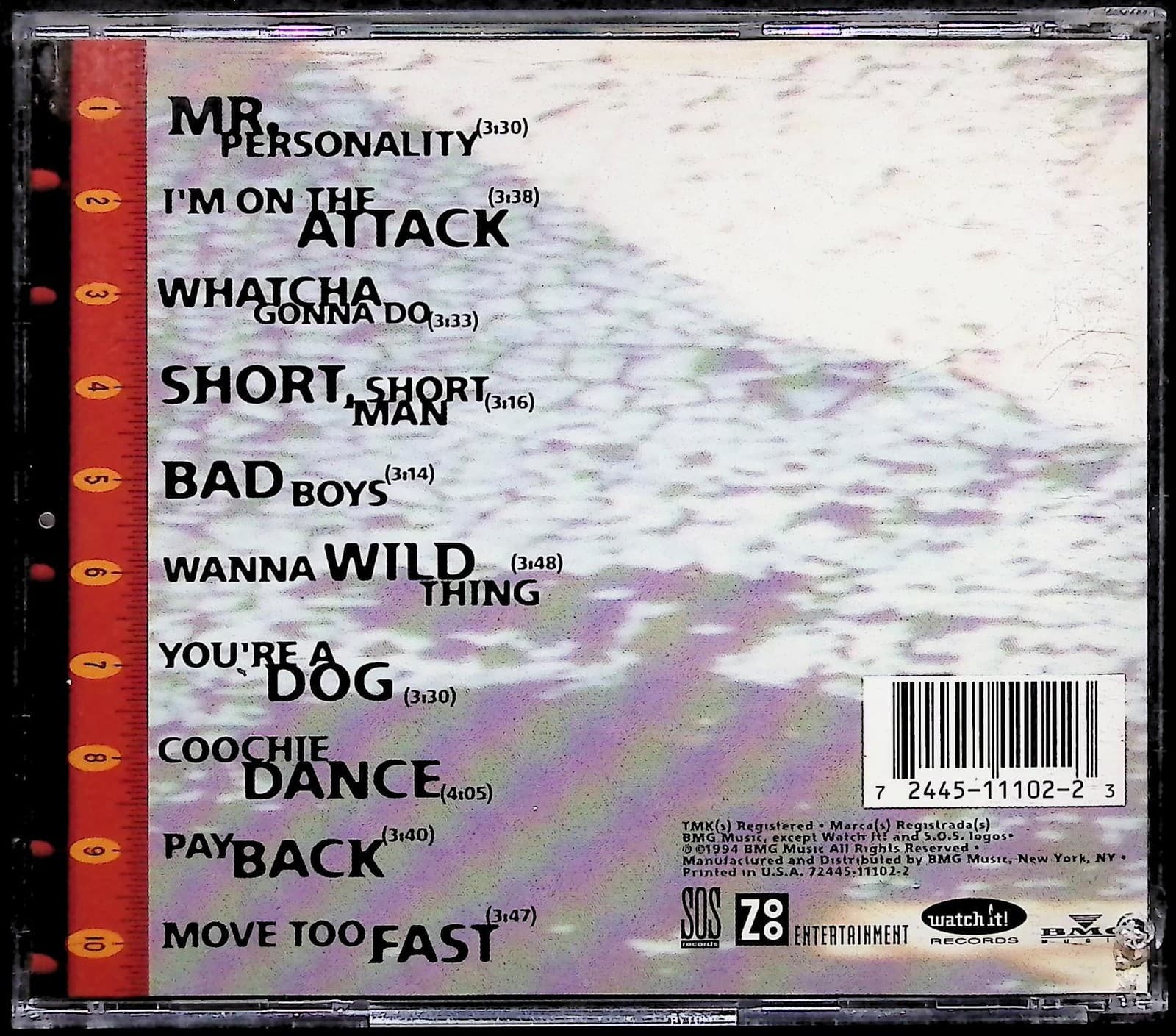 Gillette CD On The Attack Album 20 Fingers Production Dance Pop 1994 USA - Thumbnail 2