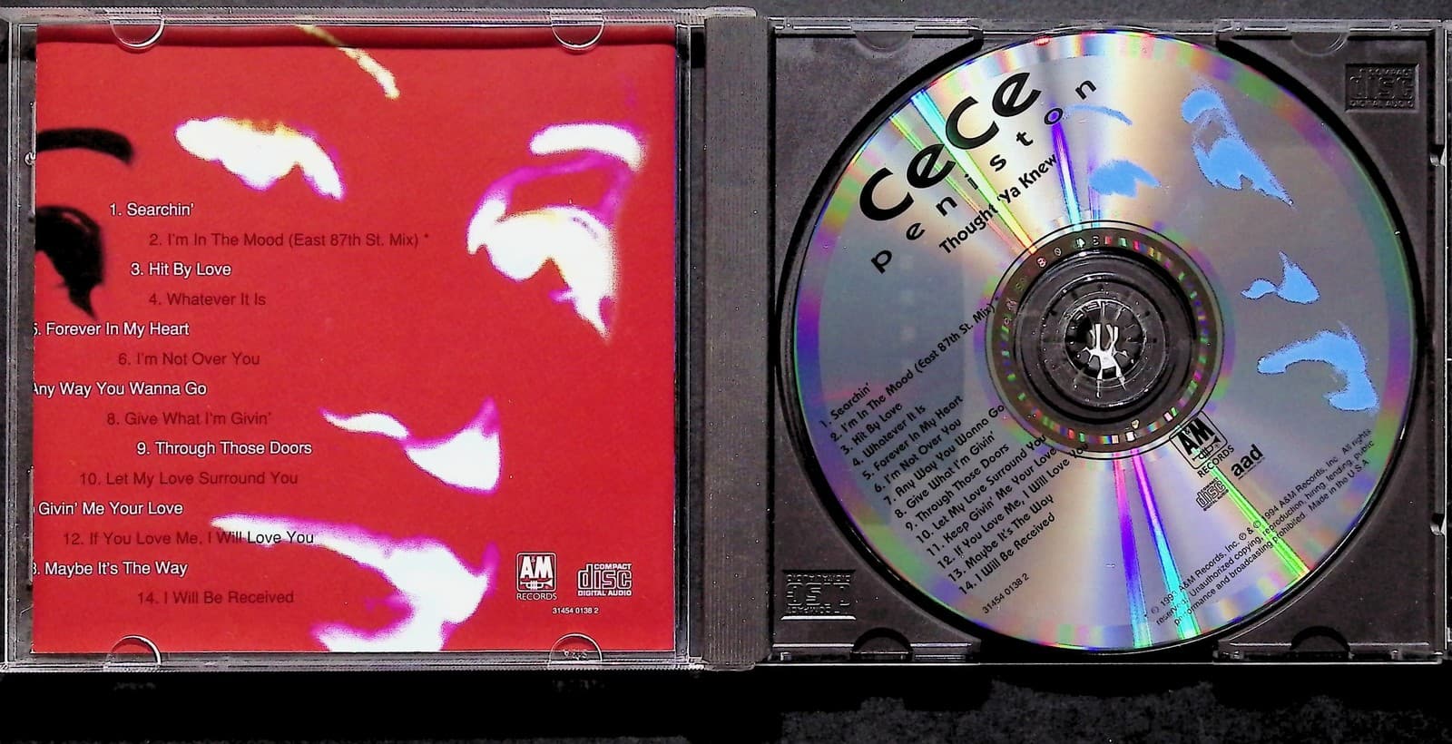 CeCe Peniston CD Thought Ya Knew 1994 Album R&B Dance Music A&M Records - Thumbnail 4