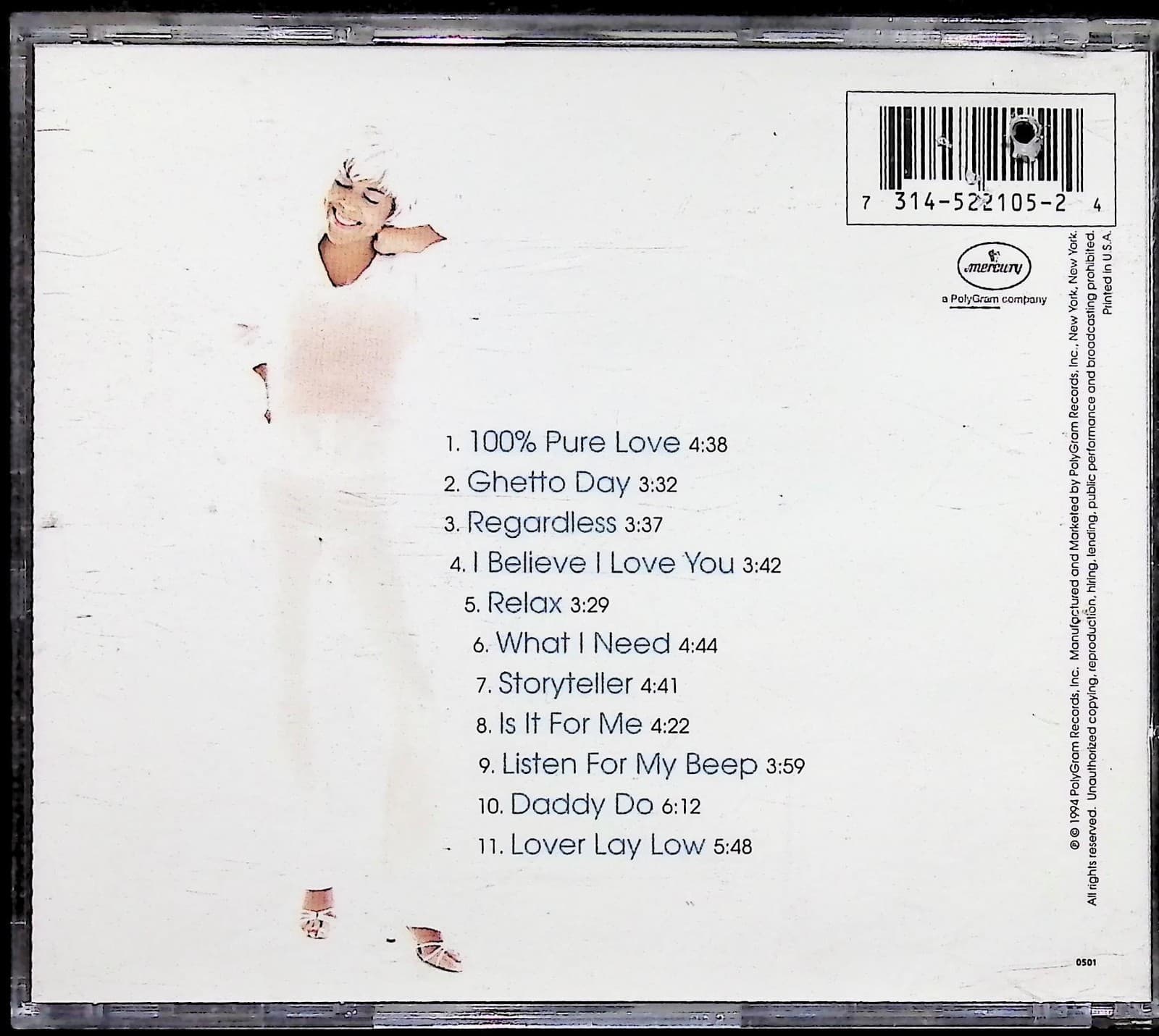 Crystal Waters Storyteller CD Album 1994 Mercury PolyGram House Dance Music - Thumbnail 2
