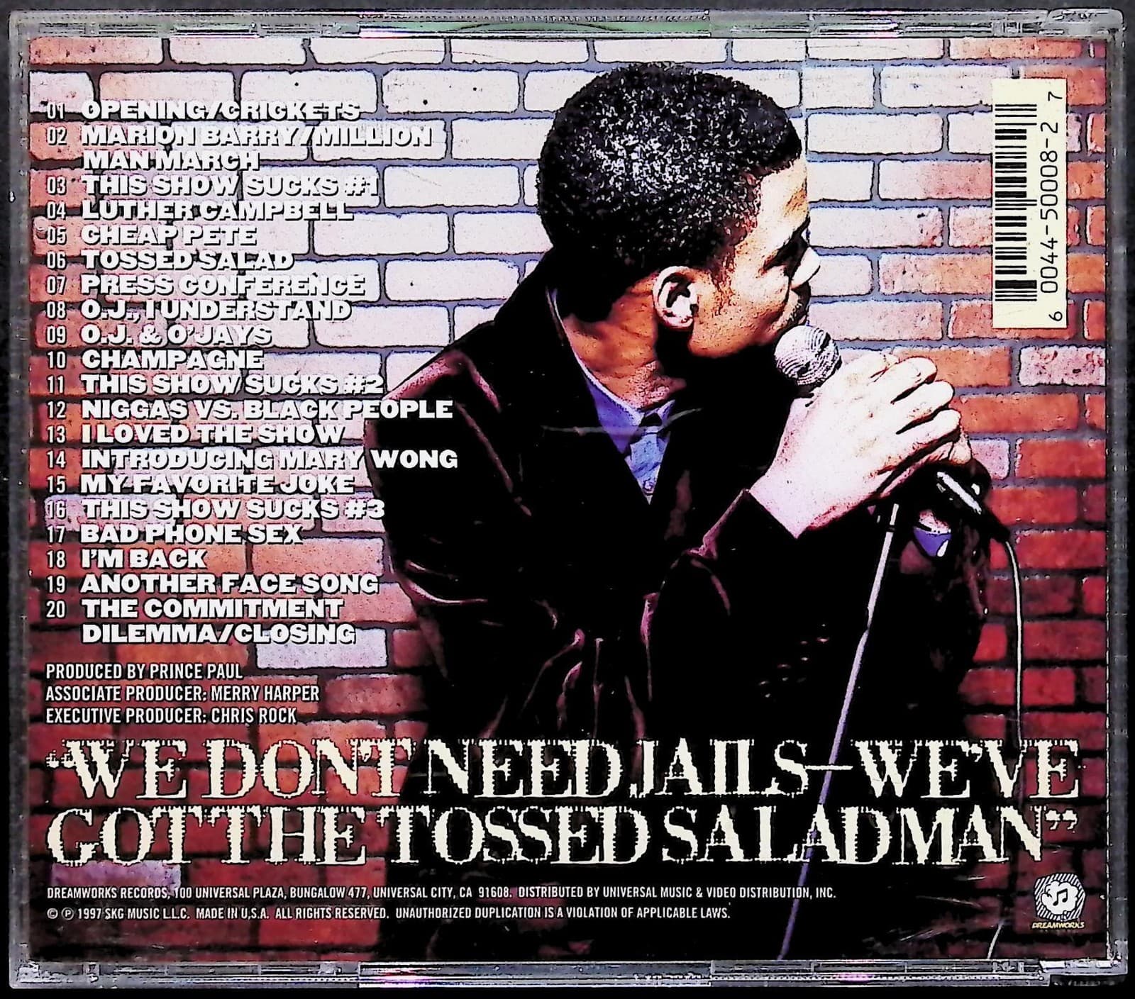 Chris Rock CD Roll With The New 1997 Comedy Album DreamWorks Promo - Thumbnail 2