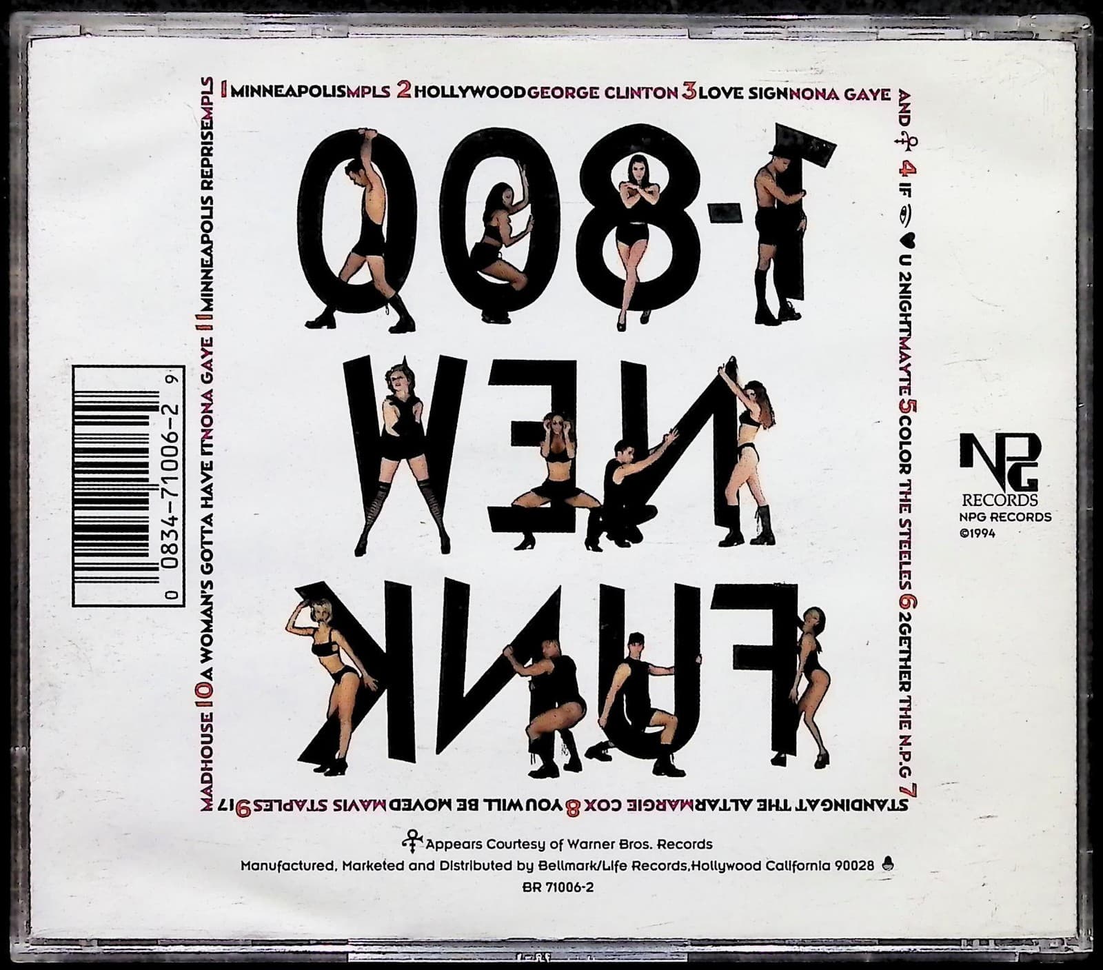 Various Artists CD 1-800 New Funk 1994 NPG Records Funk R&B Prince Compilation - Thumbnail 2