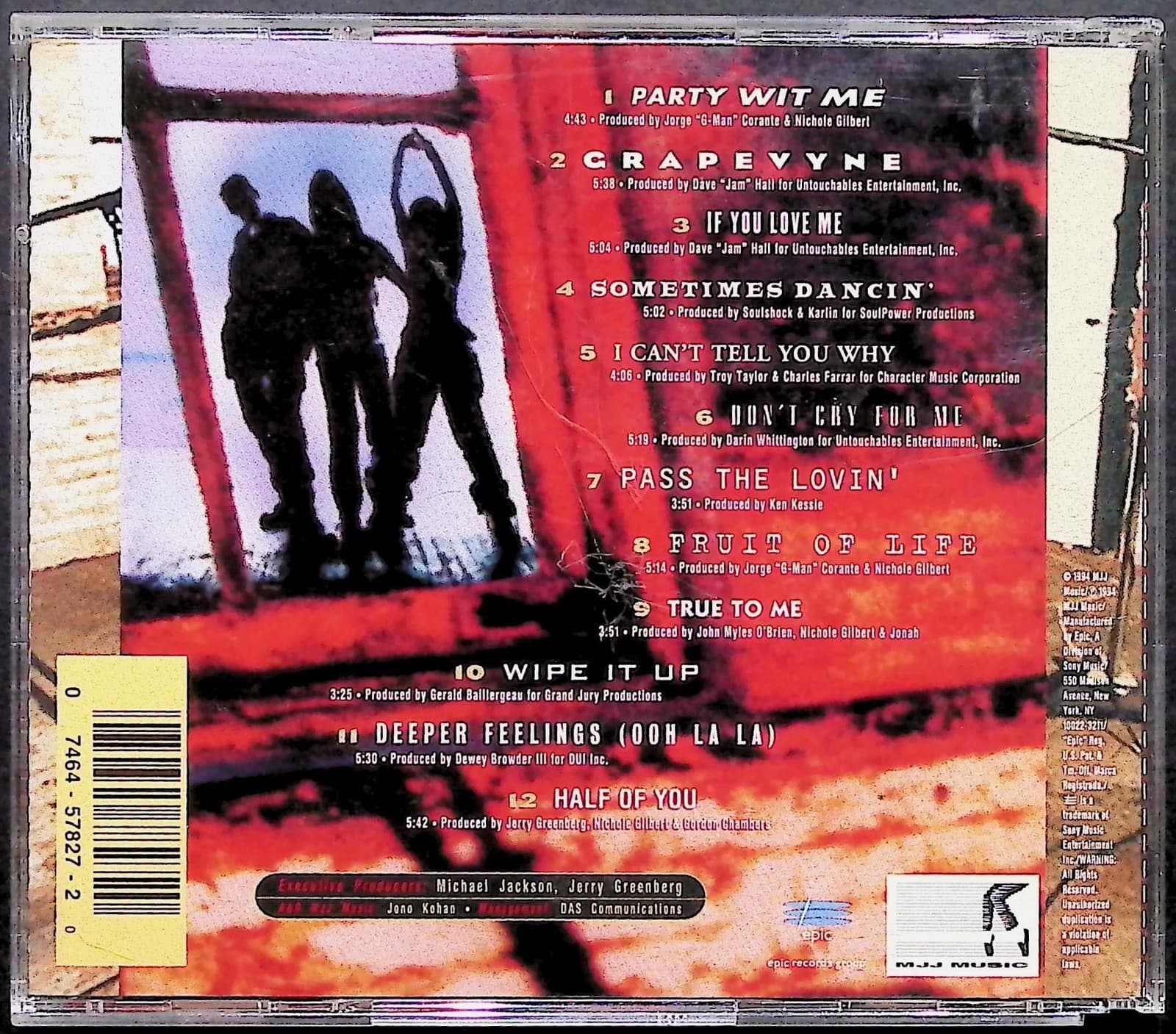 Brownstone CD From The Bottom Up If You Love Me R&B Soul Album Epic MJJ Music - Thumbnail 2