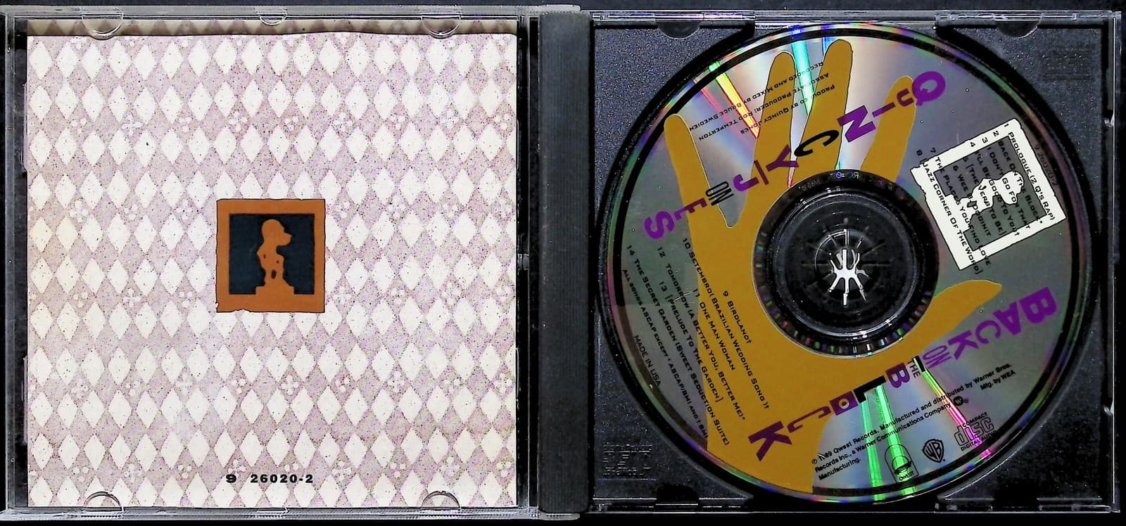 Quincy Jones CD Back On The Block Album Jazz R&B Soul Qwest Warner Bros 1989 - Thumbnail 3