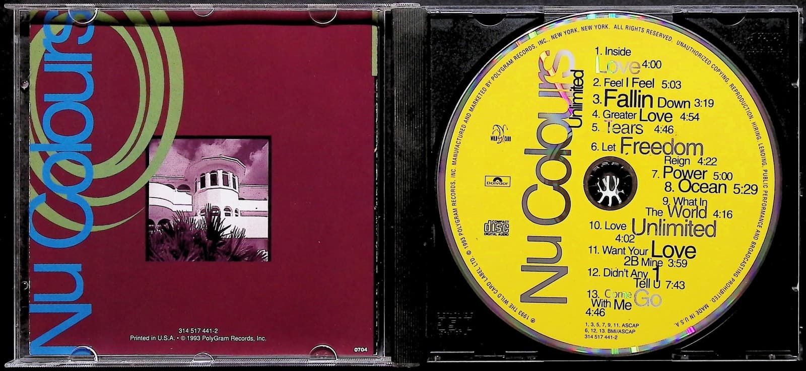 Nu Colours CD Unlimited 1993 Album R&B Soul Gospel PolyGram 3145174412 - Thumbnail 3