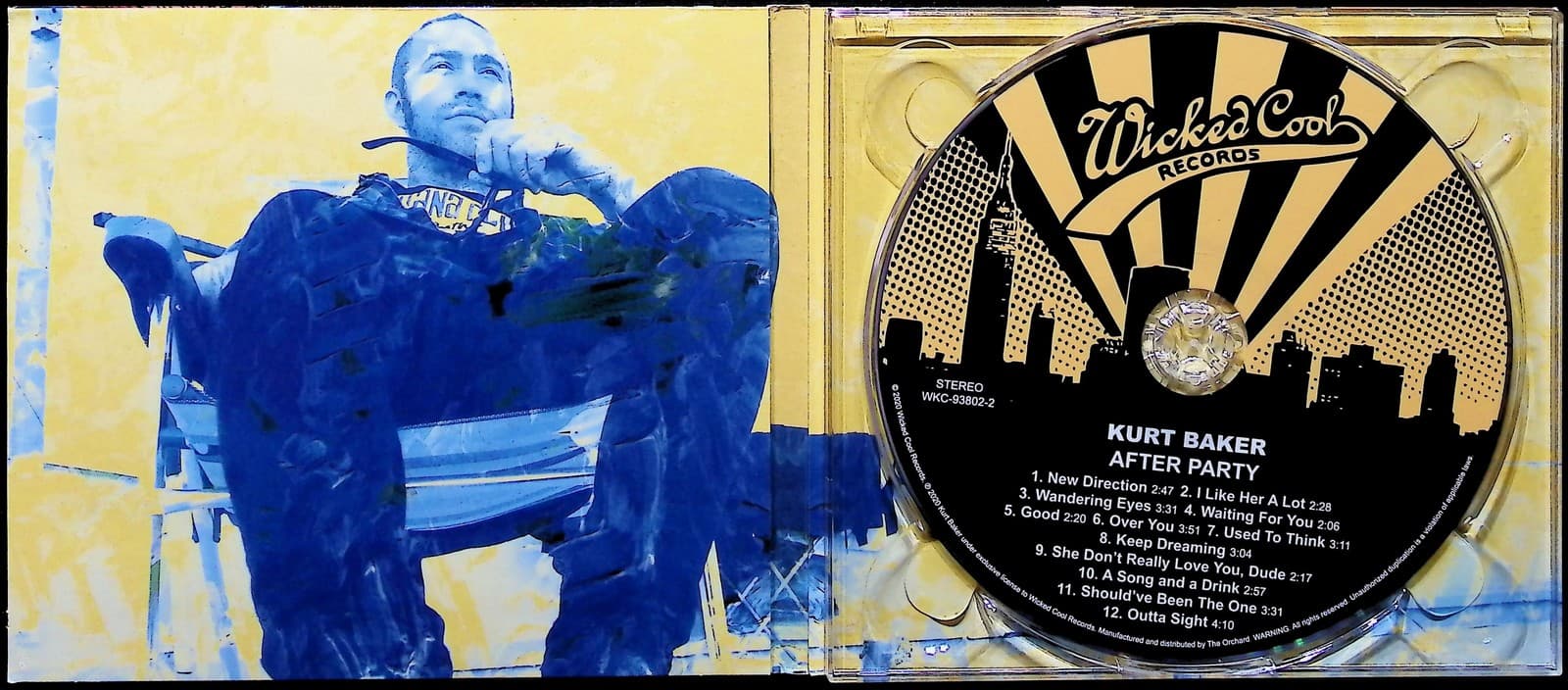 Kurt Baker CD After Party Album Rock Power Pop Punk 2020 Wicked Cool Records - Thumbnail 3