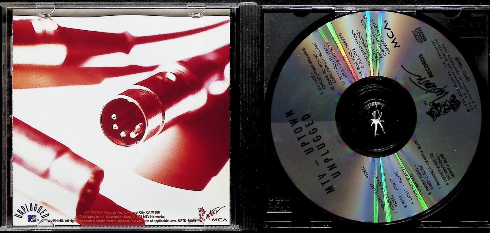 Uptown MTV Unplugged CD Album Jodeci Mary J Blige Heavy D R&B Hip Hop 1993 - Thumbnail 3