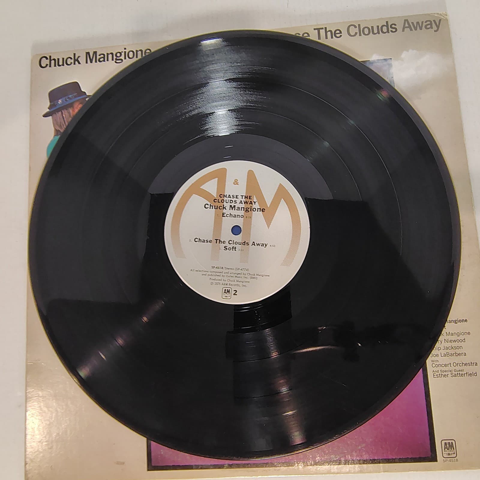 Chuck Mangione Vinyl Record Chase The Clouds Away SP-4518 Jazz LP #1975 - Thumbnail 3