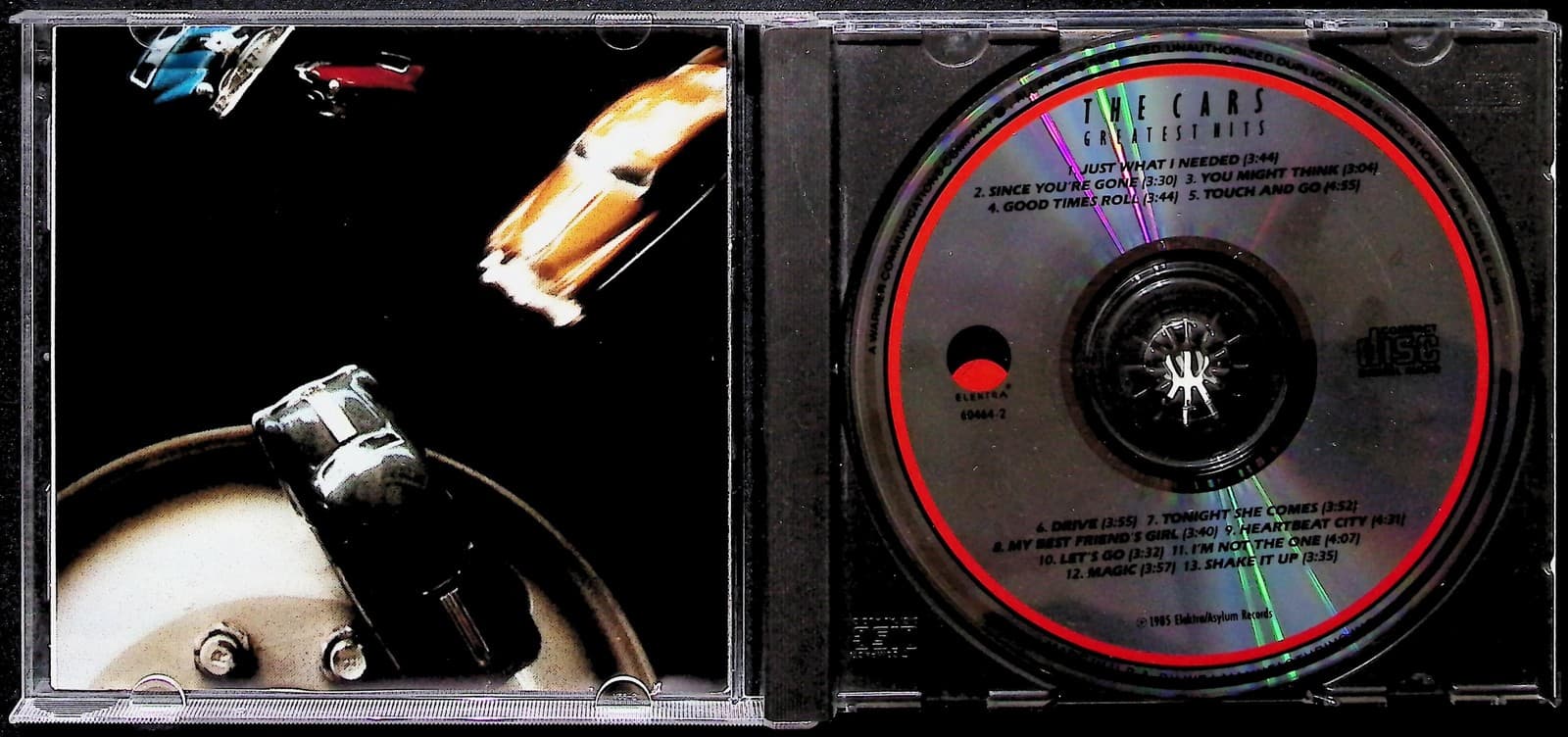 Vintage The Cars CD Greatest Hits Rock Album Elektra 1985 Compilation Music - Thumbnail 3