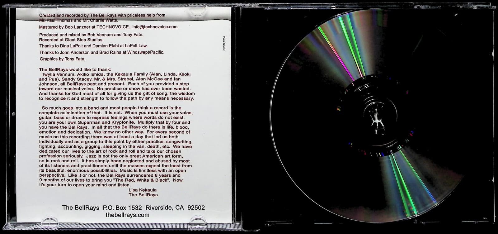 Vintage 2004 The BellRays CD The Red White & Black Album Garage Punk Rock Soul - Thumbnail 2