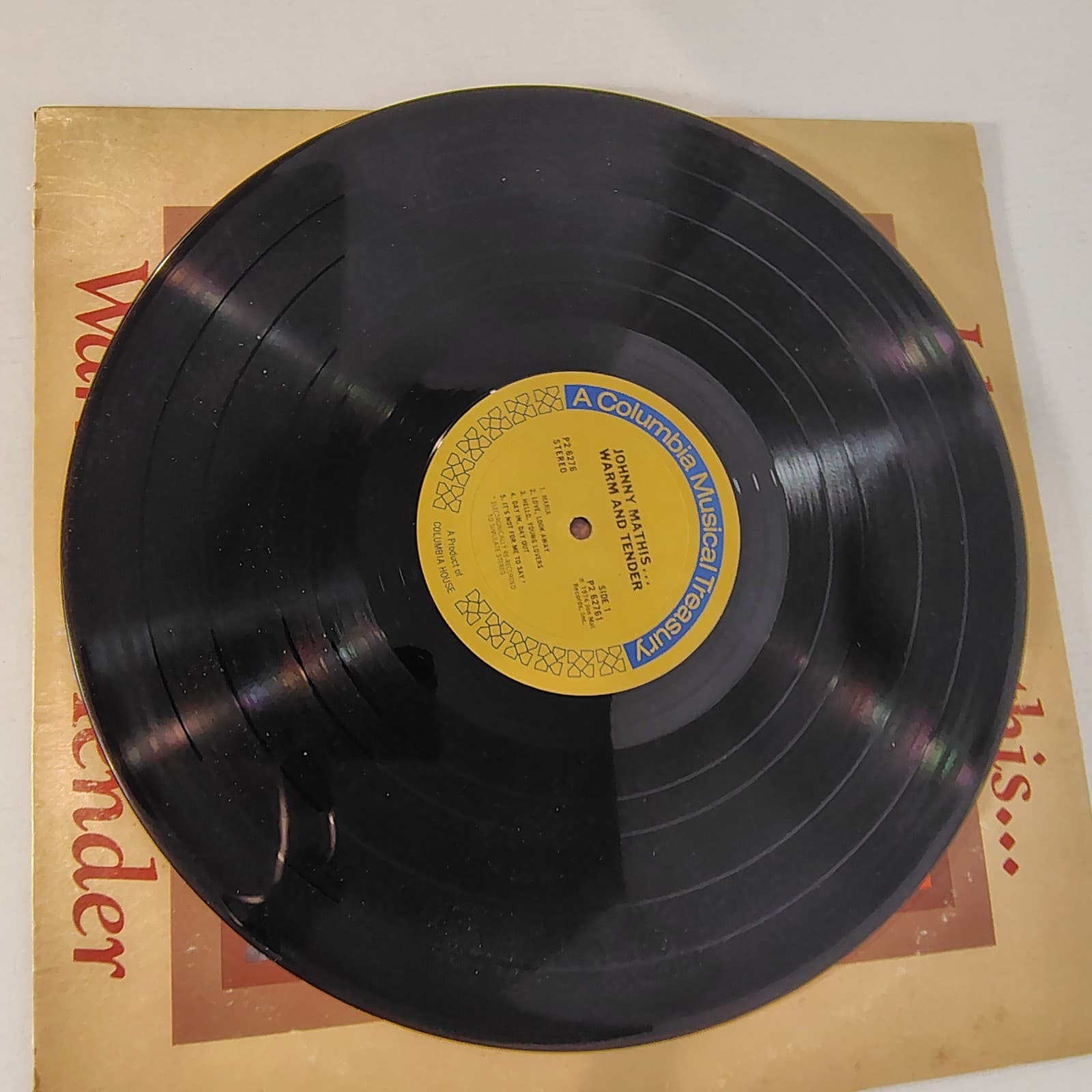 Johnny Mathis Vinyl Record Warm and Tender 2 LP Columbia Musical Treasury 6276 - Thumbnail 7