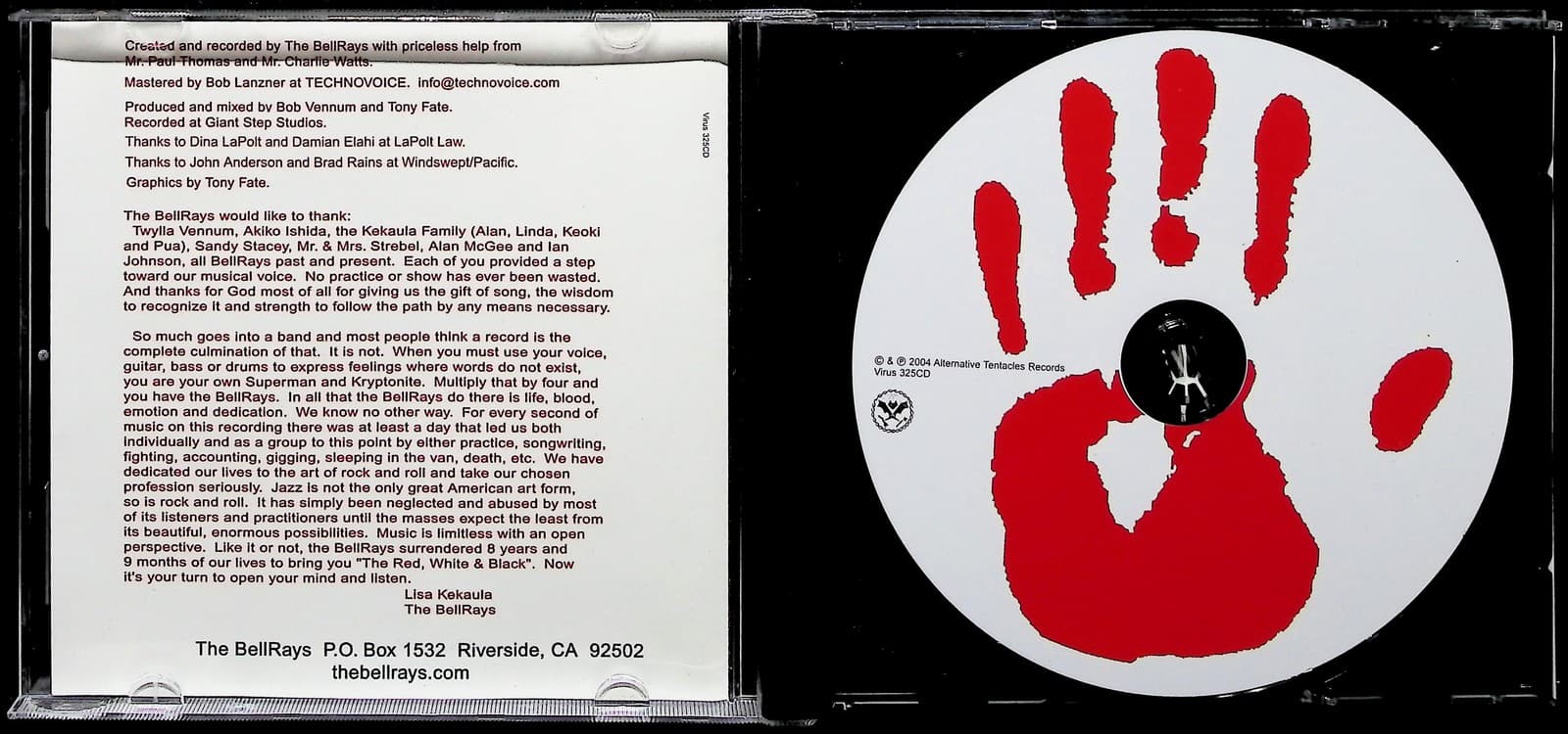 Vintage 2004 The BellRays CD The Red White & Black Album Garage Punk Rock Soul - Thumbnail 3