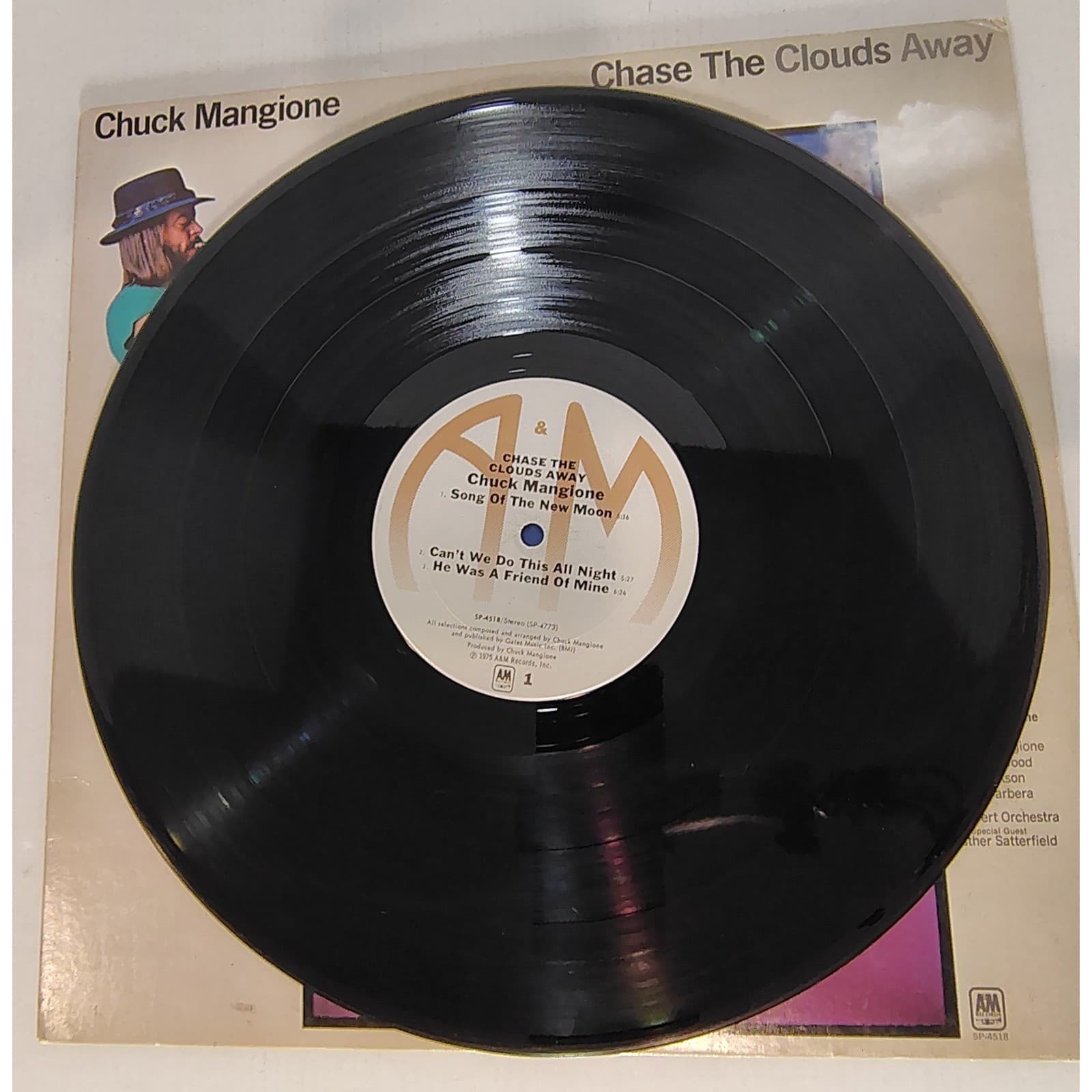 Chuck Mangione Vinyl Record Chase The Clouds Away SP-4518 Jazz LP #1975 - Thumbnail 4