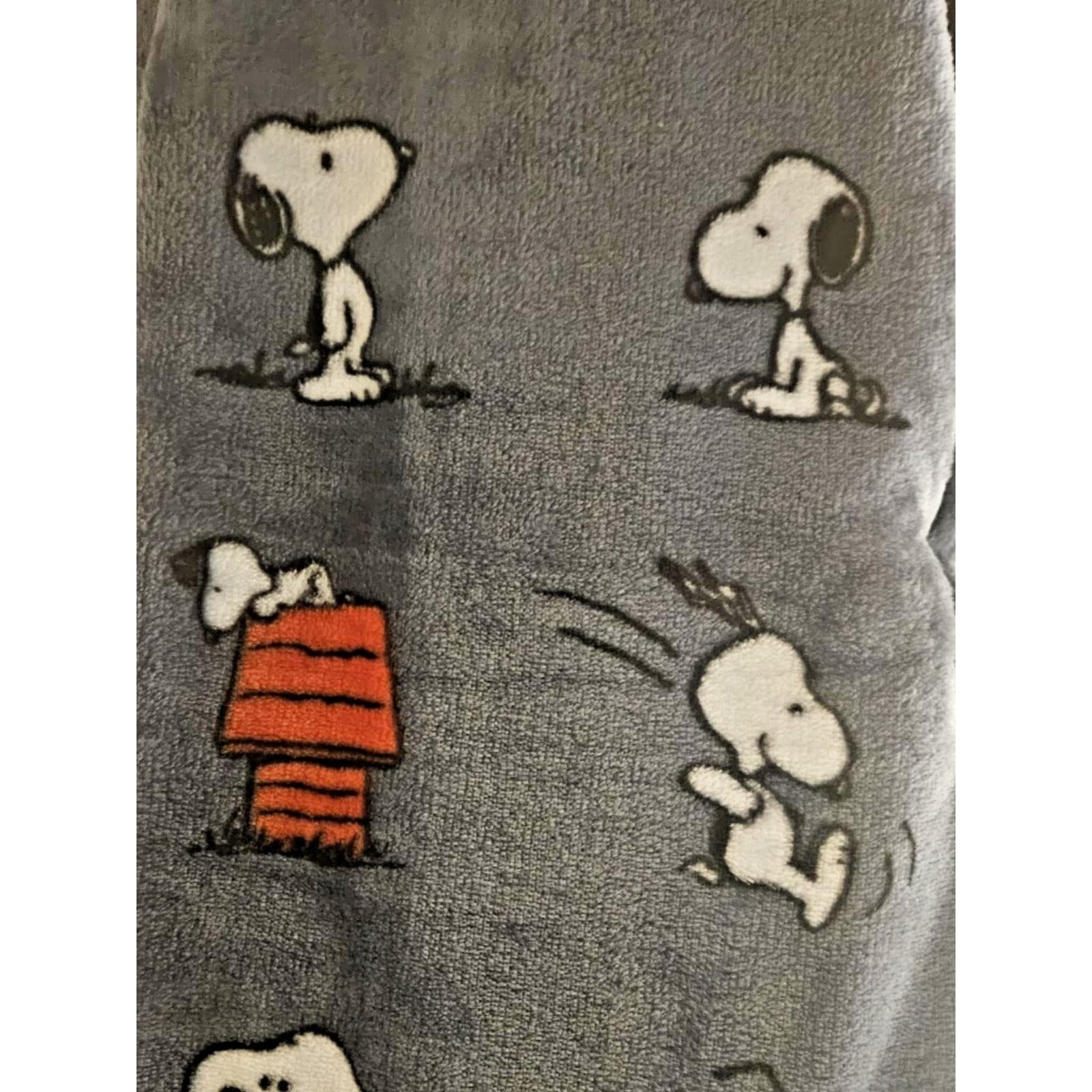 Peanuts Snoopy and Woodstock Bird Velvet Loft Throw Extra Long 60 x 70 NWT - Thumbnail 3