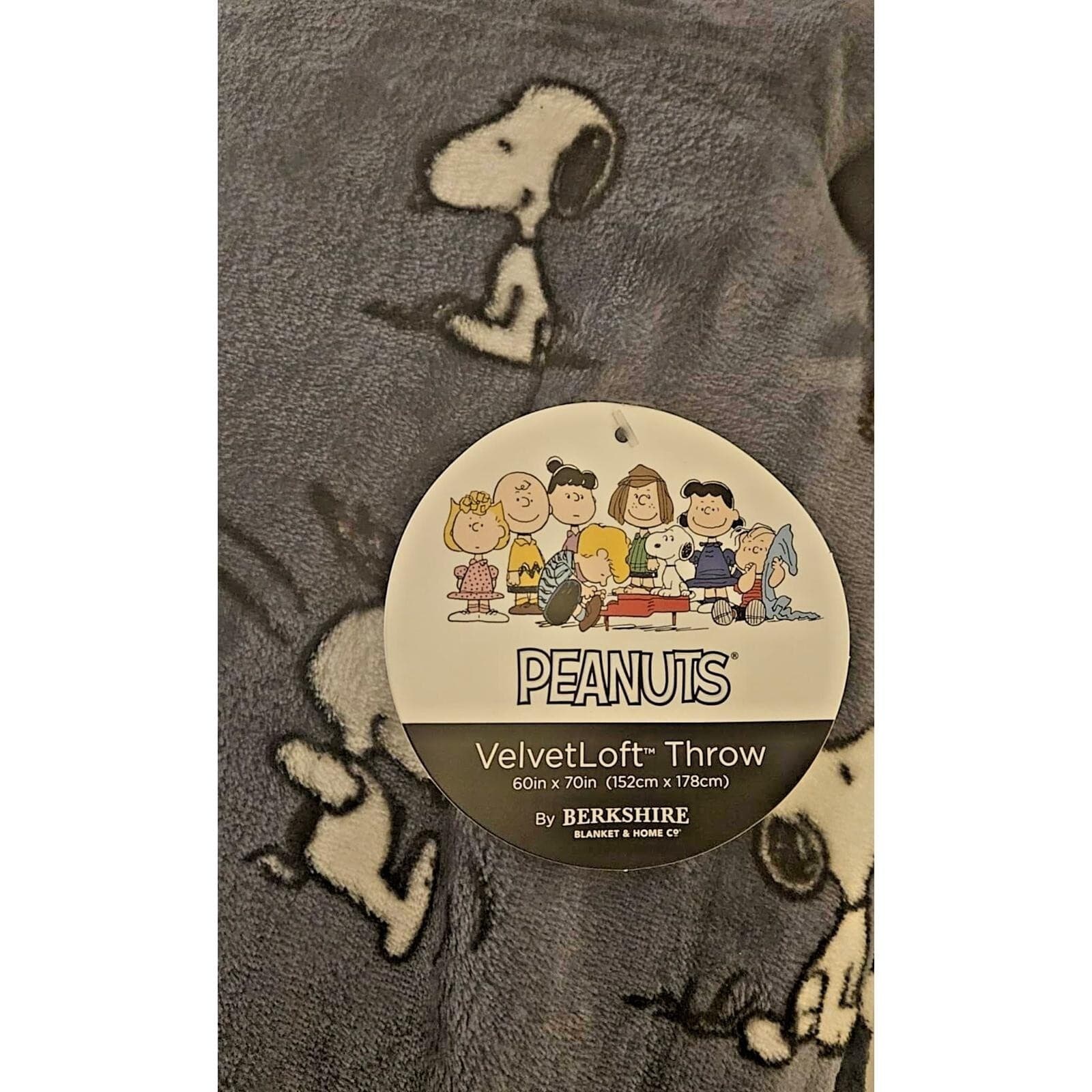 Peanuts Snoopy and Woodstock Bird Velvet Loft Throw Extra Long 60 x 70 NWT - Thumbnail 2