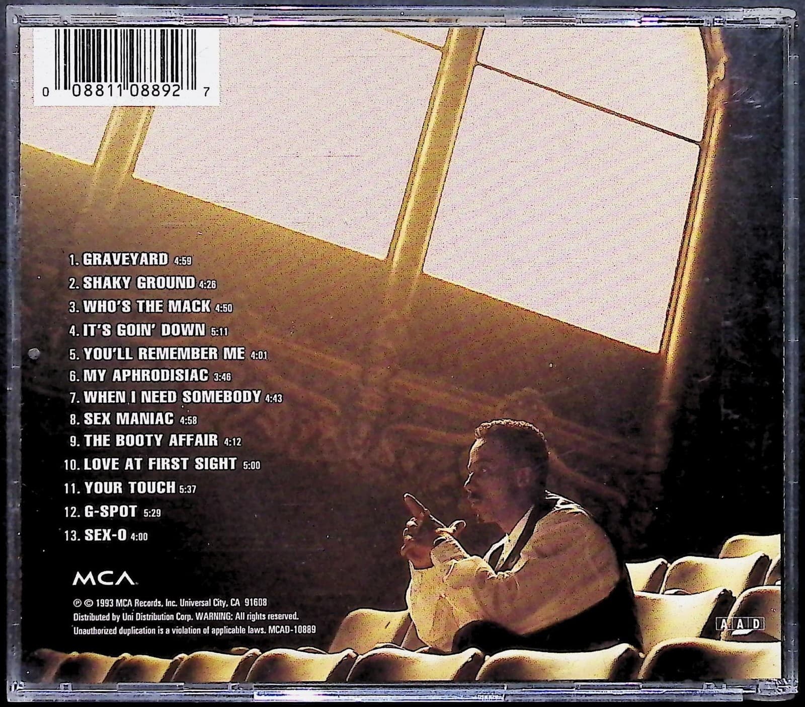 Ralph Tresvant CD It's Goin' Down 1993 MCA R&B New Jack Swing Album Music Soul - Thumbnail 2