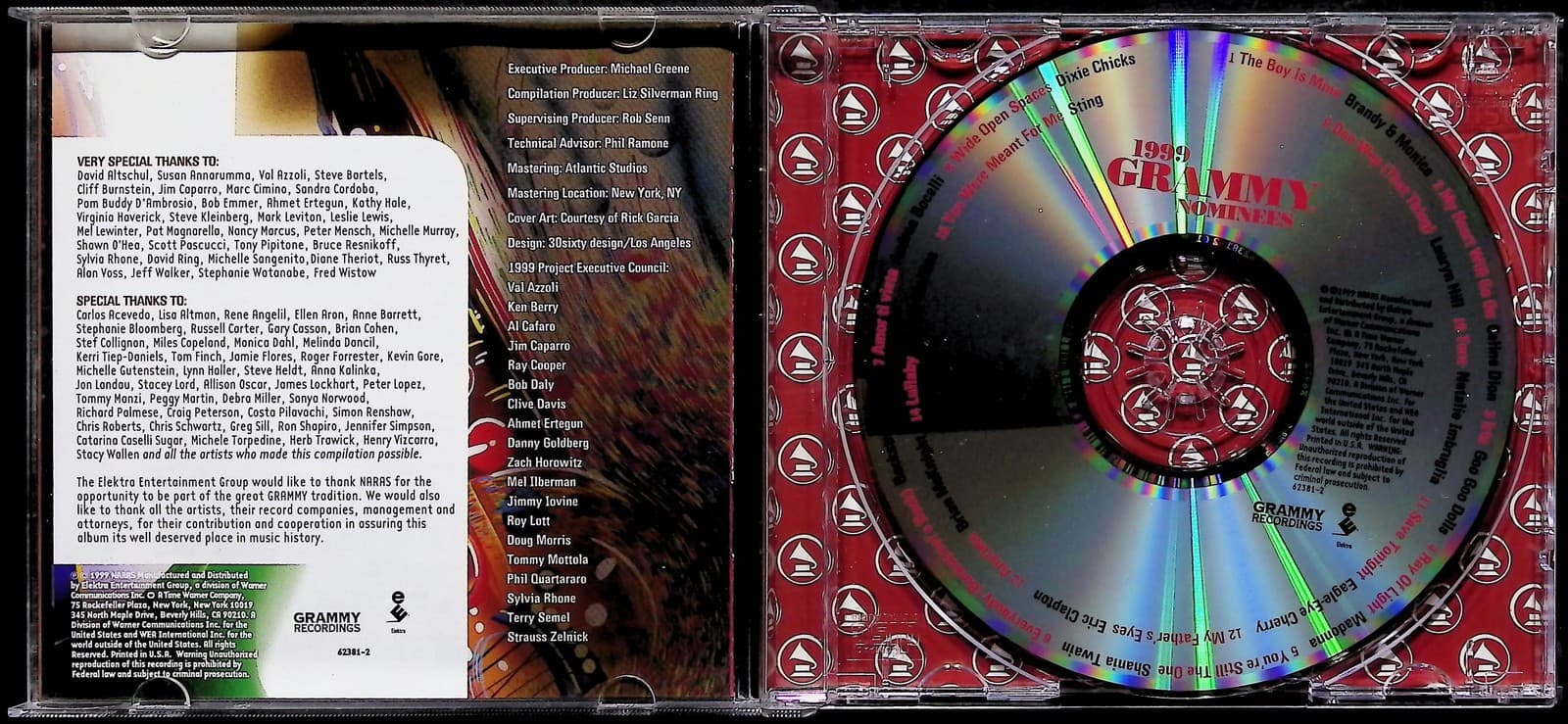 Various Artists CD 1999 Grammy Nominees Pop Rock Compilation Album Hits Music - Thumbnail 3