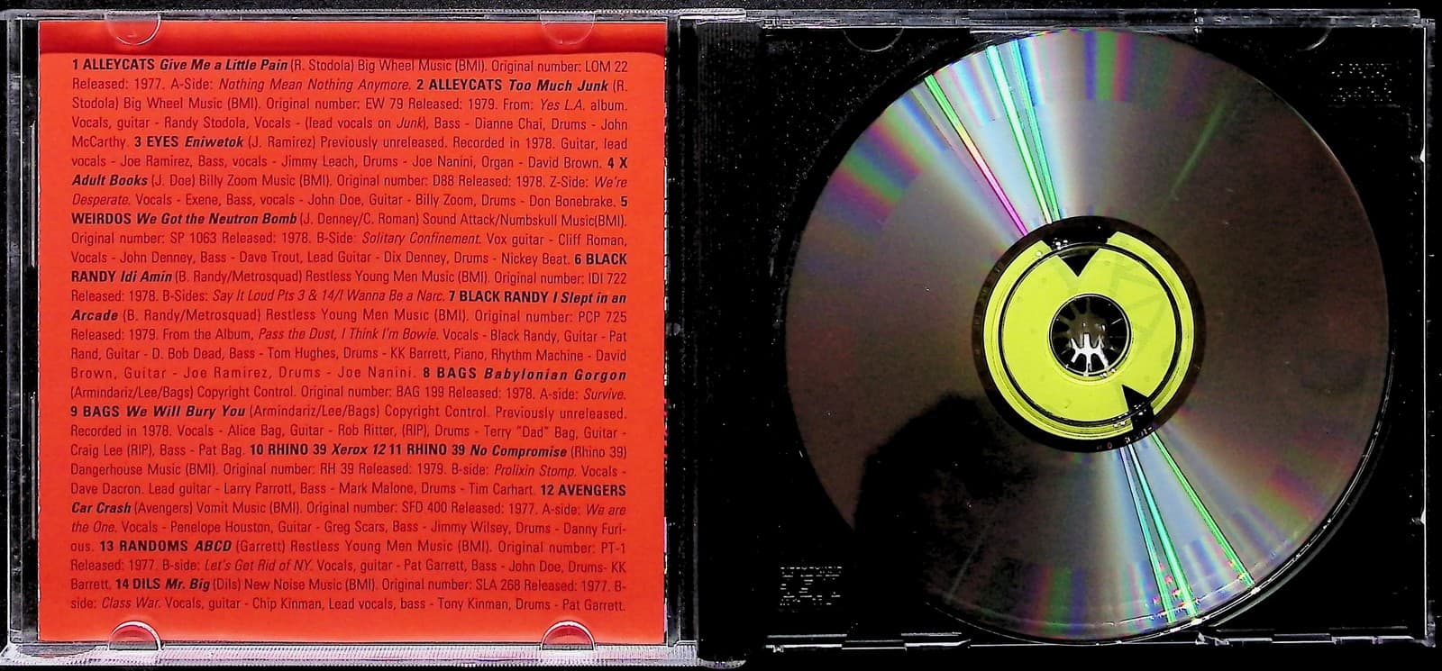 Vintage Various Artists CD Dangerhouse Vol 2 Give Me A Little Pain 1992 Punk - Thumbnail 2