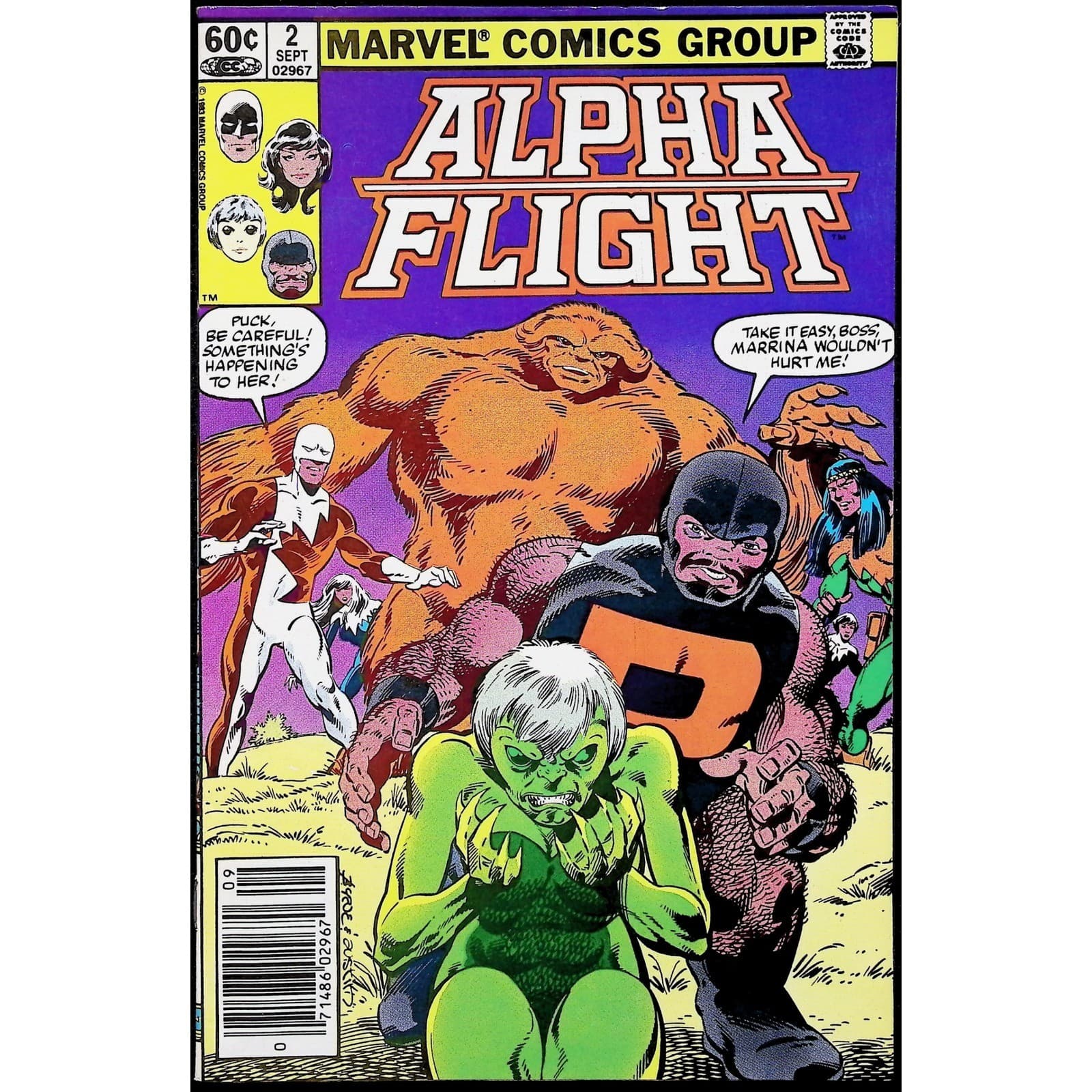 Alpha Flight #2 3 Marvel Comics 1983 Newsstand Comic Lot 2x Comic Lot - Thumbnail 2