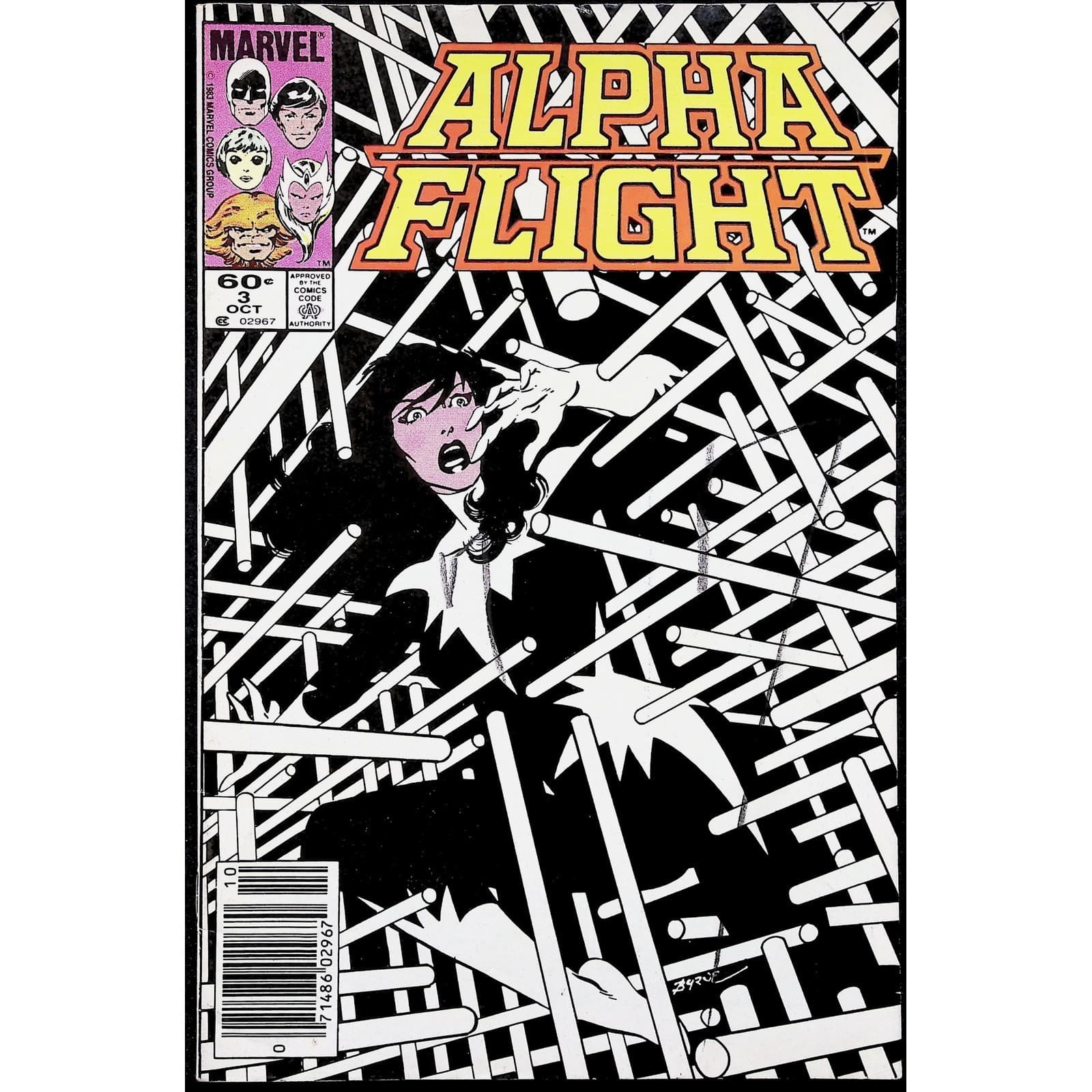 Alpha Flight #2 3 Marvel Comics 1983 Newsstand Comic Lot 2x Comic Lot - Thumbnail 3