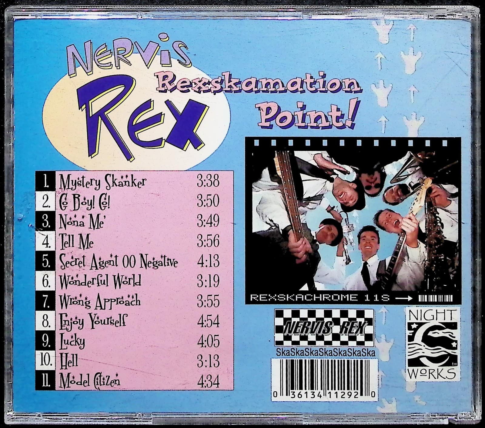 Nervis Rex CD Rexskamation Point Album Ska SkaSka Night Works Multicolor Music - Thumbnail 4