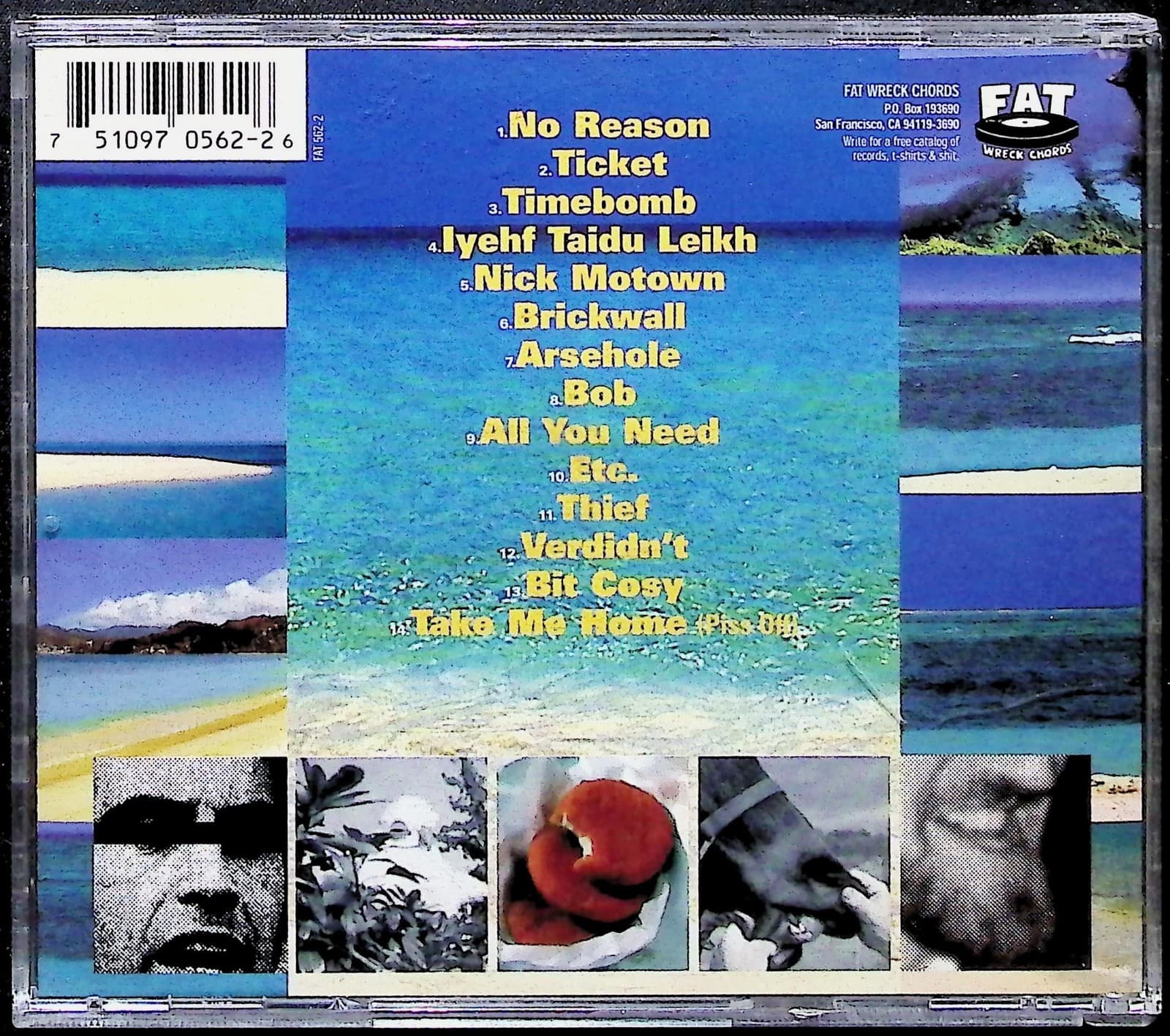 Vintage 1998 Snuff CD Tweet Tweet My Lovely Album Punk Rock Fat Wreck Chords - Thumbnail 4