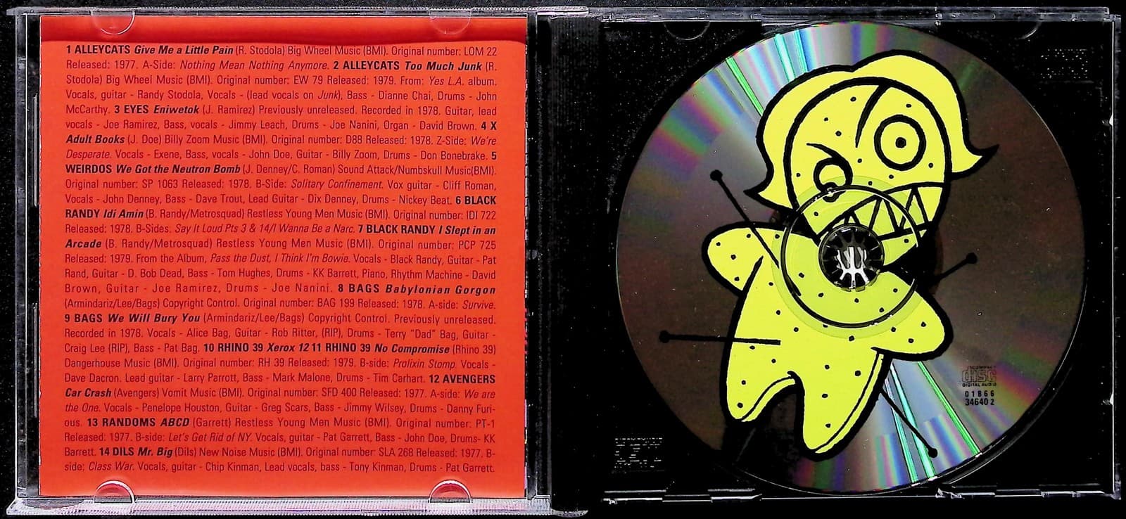 Vintage Various Artists CD Dangerhouse Vol 2 Give Me A Little Pain 1992 Punk - Thumbnail 3