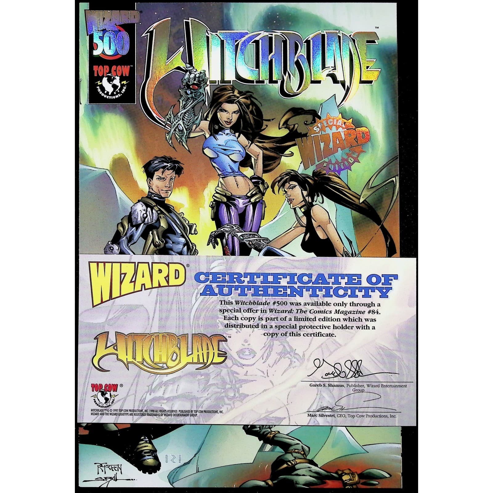 Witchblade Tales Tomoe Gallery Wizard 500 Image Top Cow Comic Lot 4x Comic Lot - Thumbnail 8