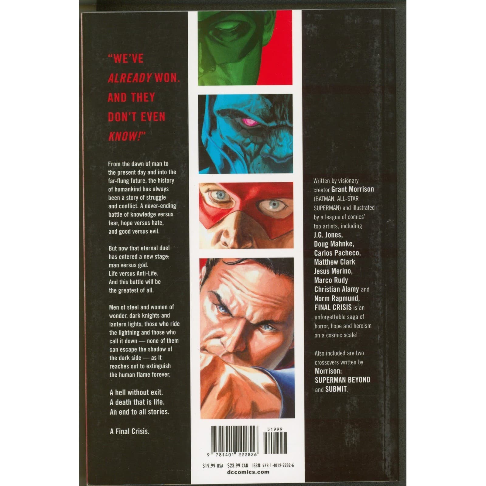 Final Crisis Grant Morrison DC Comics Graphic Novel Batman Superman Hardcover - Thumbnail 2