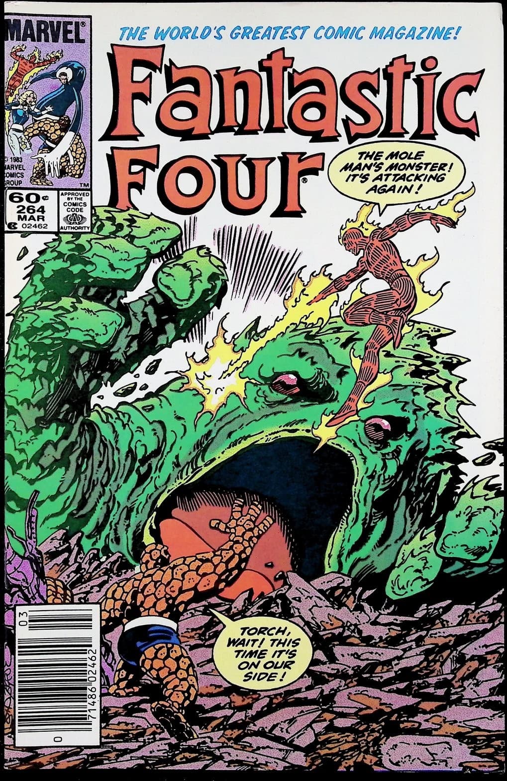 Fantastic Four 4X Comic Lot #263 264 265 266 Newsstand Marvel - Thumbnail 2