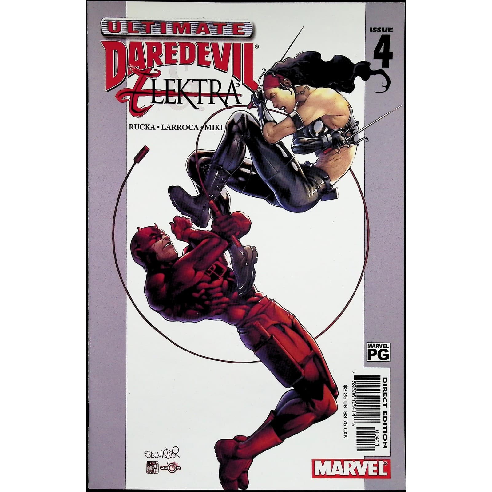 Marvel Comic Lot Ultimate Daredevil & Elektra #2-4 Greg Rucka Salvador Larroca - Thumbnail 2