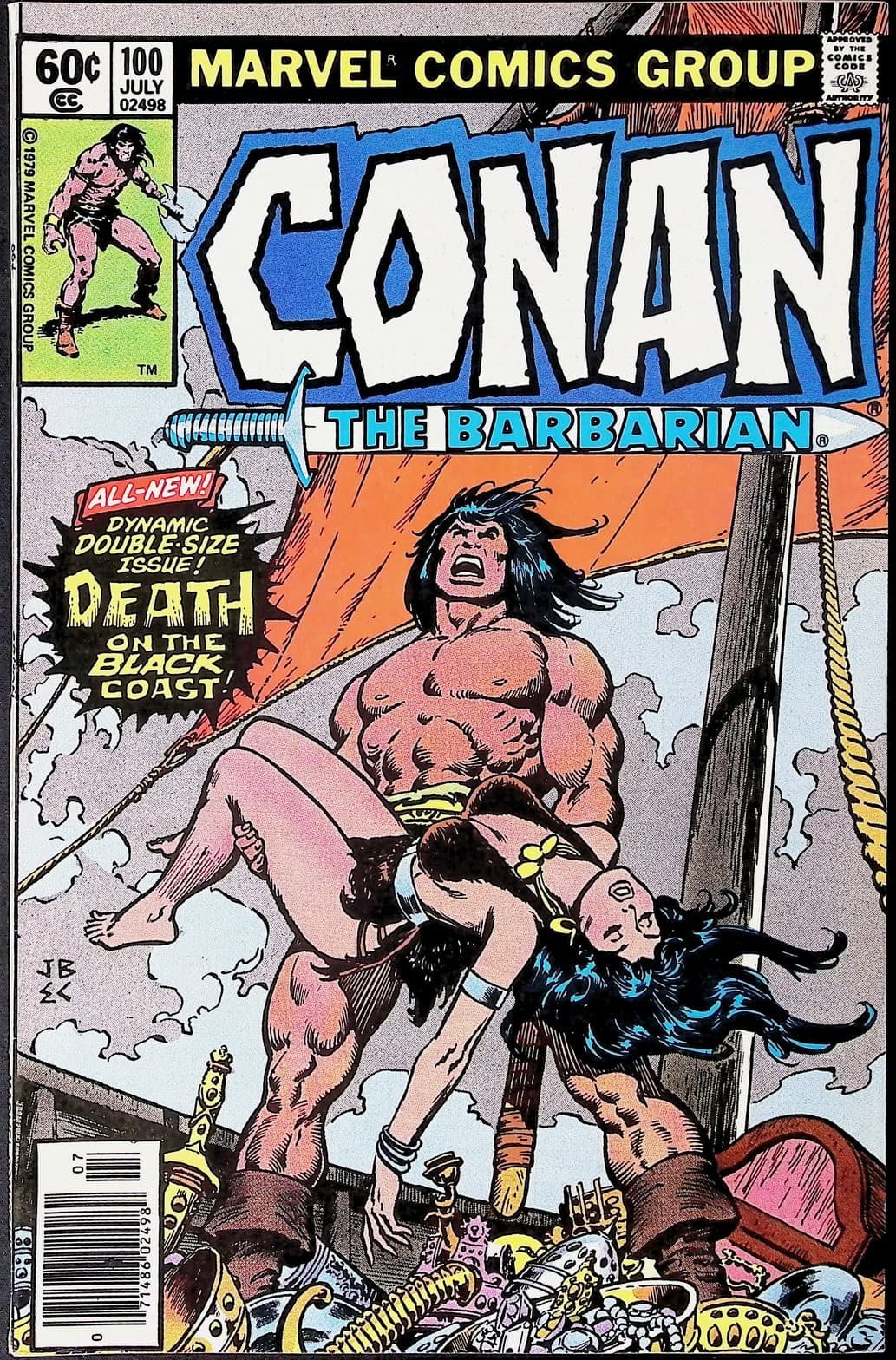 Conan the Barbarian 3X Comic Lot #79 81 100 Death of Belit Newsstand Marvel - Thumbnail 6
