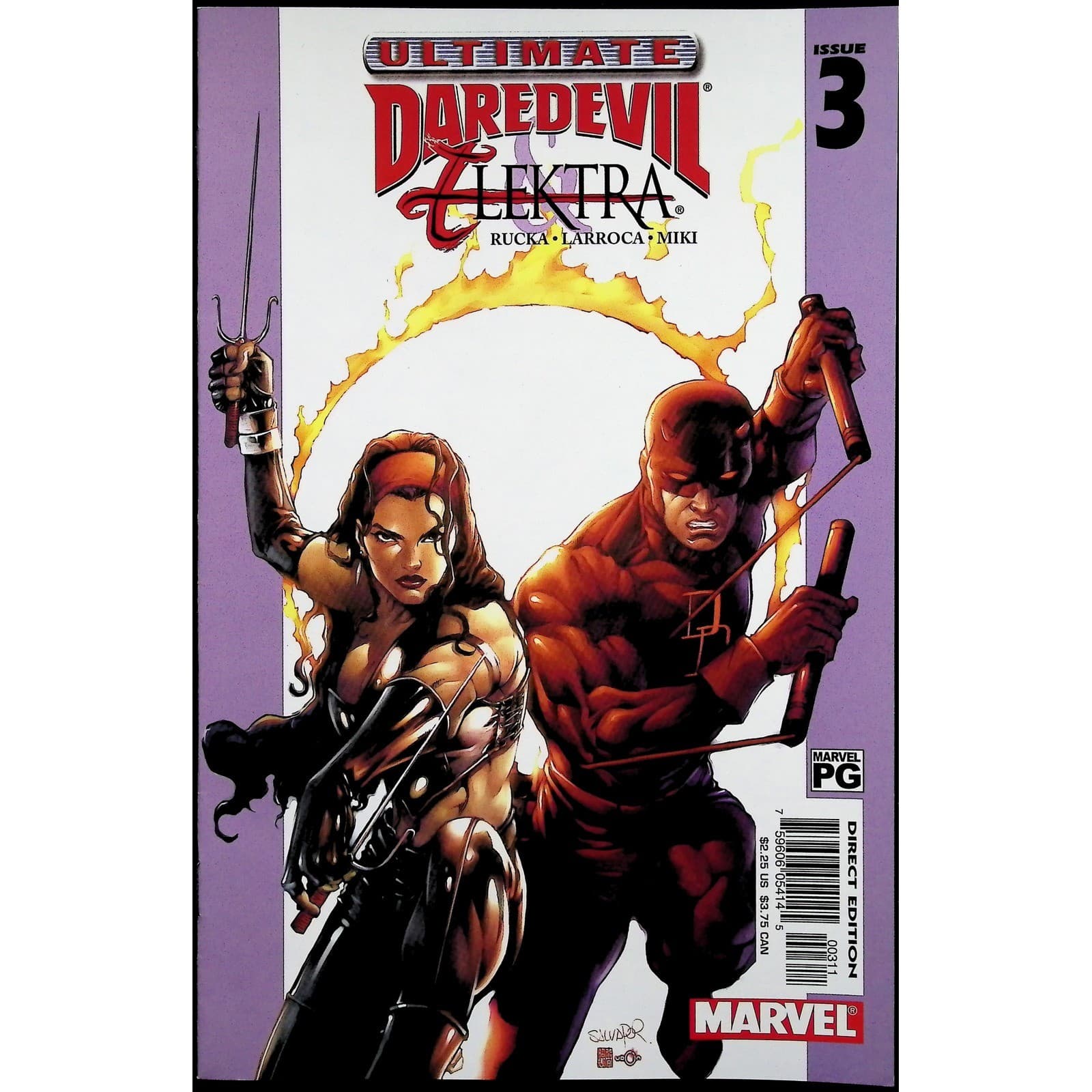 Marvel Comic Lot Ultimate Daredevil & Elektra #2-4 Greg Rucka Salvador Larroca - Thumbnail 3