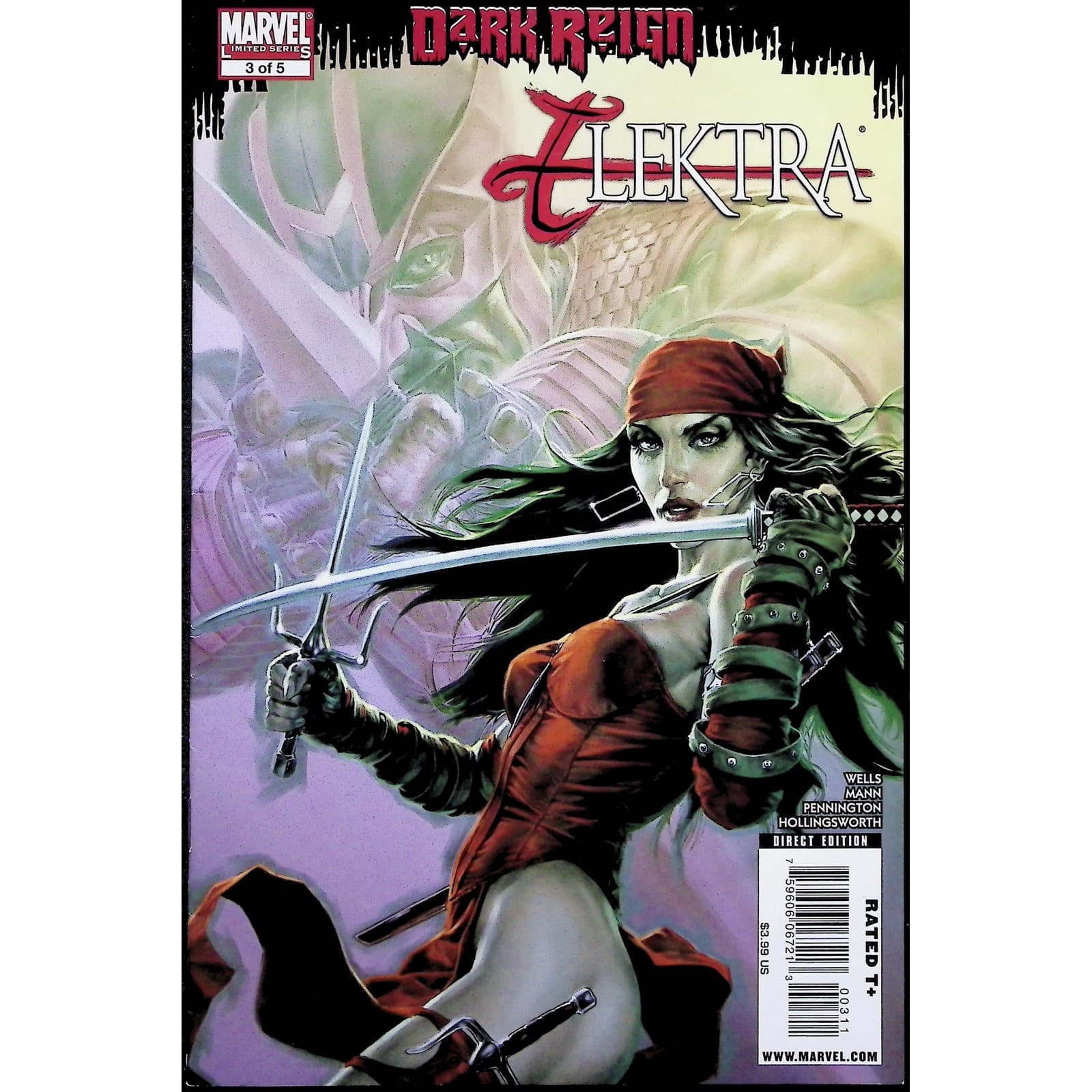 Marvel Comic Book Lot Elektra Dark Reign 1-5 & Assassin 1 # 6x Comic Lot - Thumbnail 6