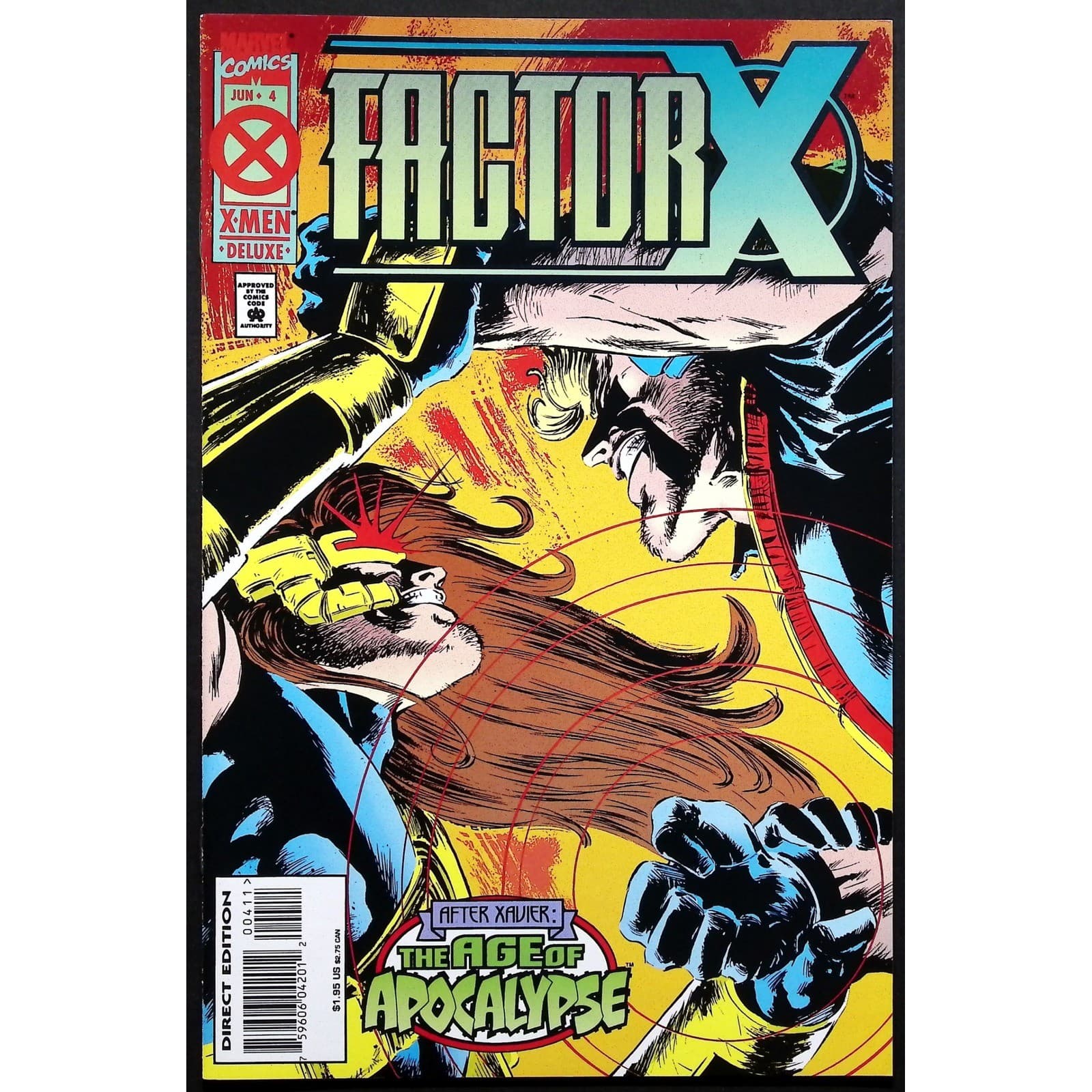 Factor X Age of Apocalypse Marvel Comics Lot X-Men Deluxe 1-4 1995 - Thumbnail 5