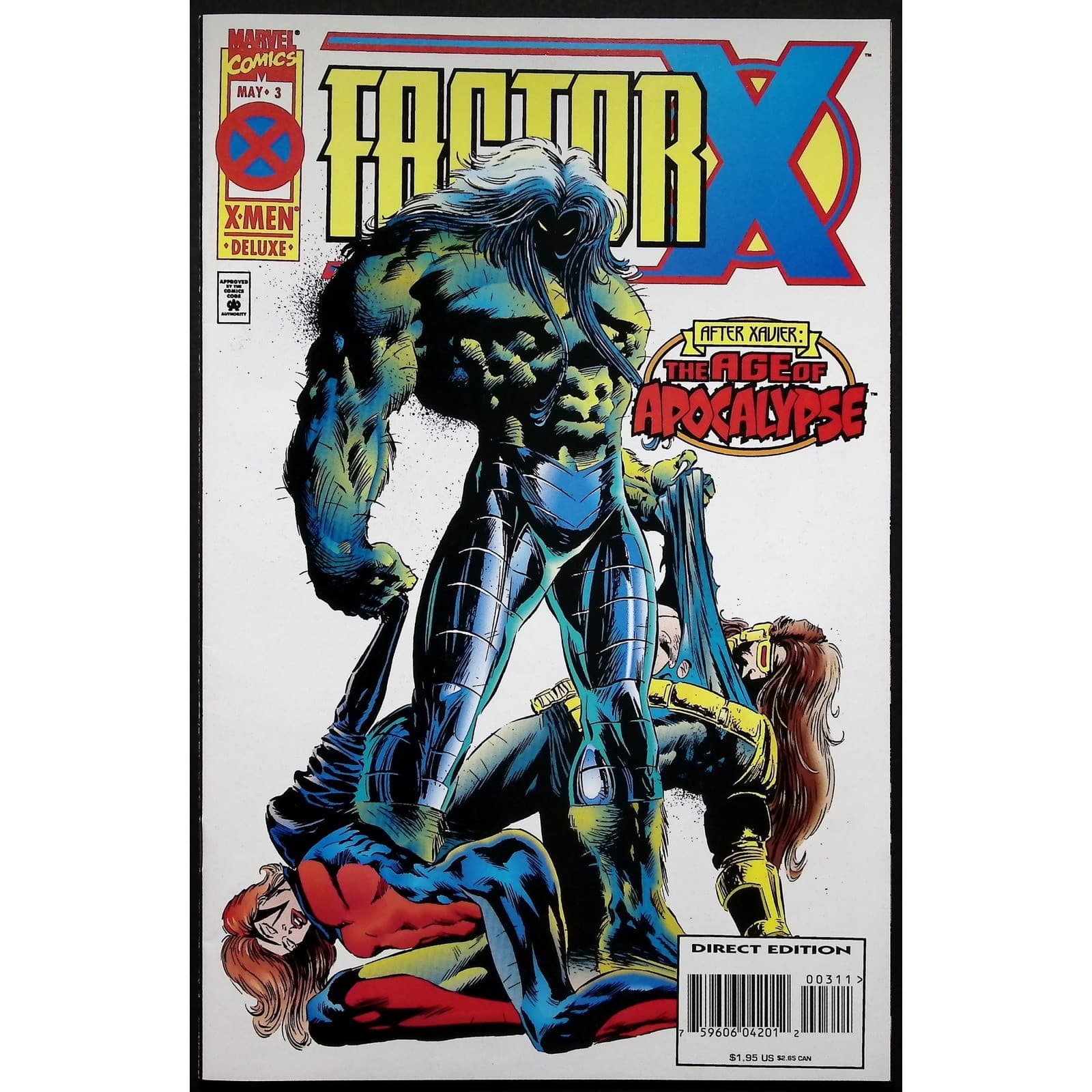 Factor X Age of Apocalypse Marvel Comics Lot X-Men Deluxe 1-4 1995 - Thumbnail 4