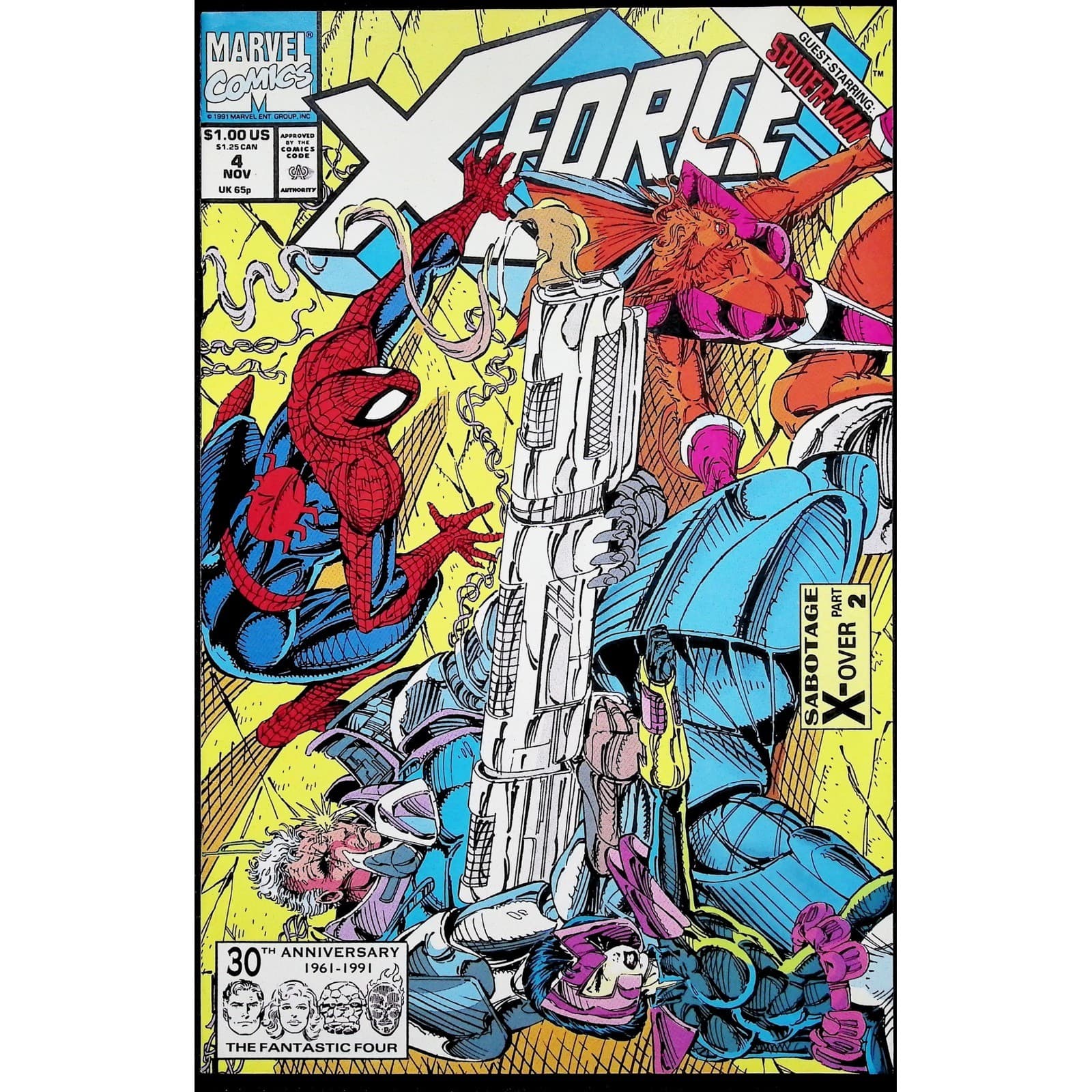 Marvel 2x Comic Lot X-Force #4 & 6 Spider-Man Shatterstar Cable - Thumbnail 2