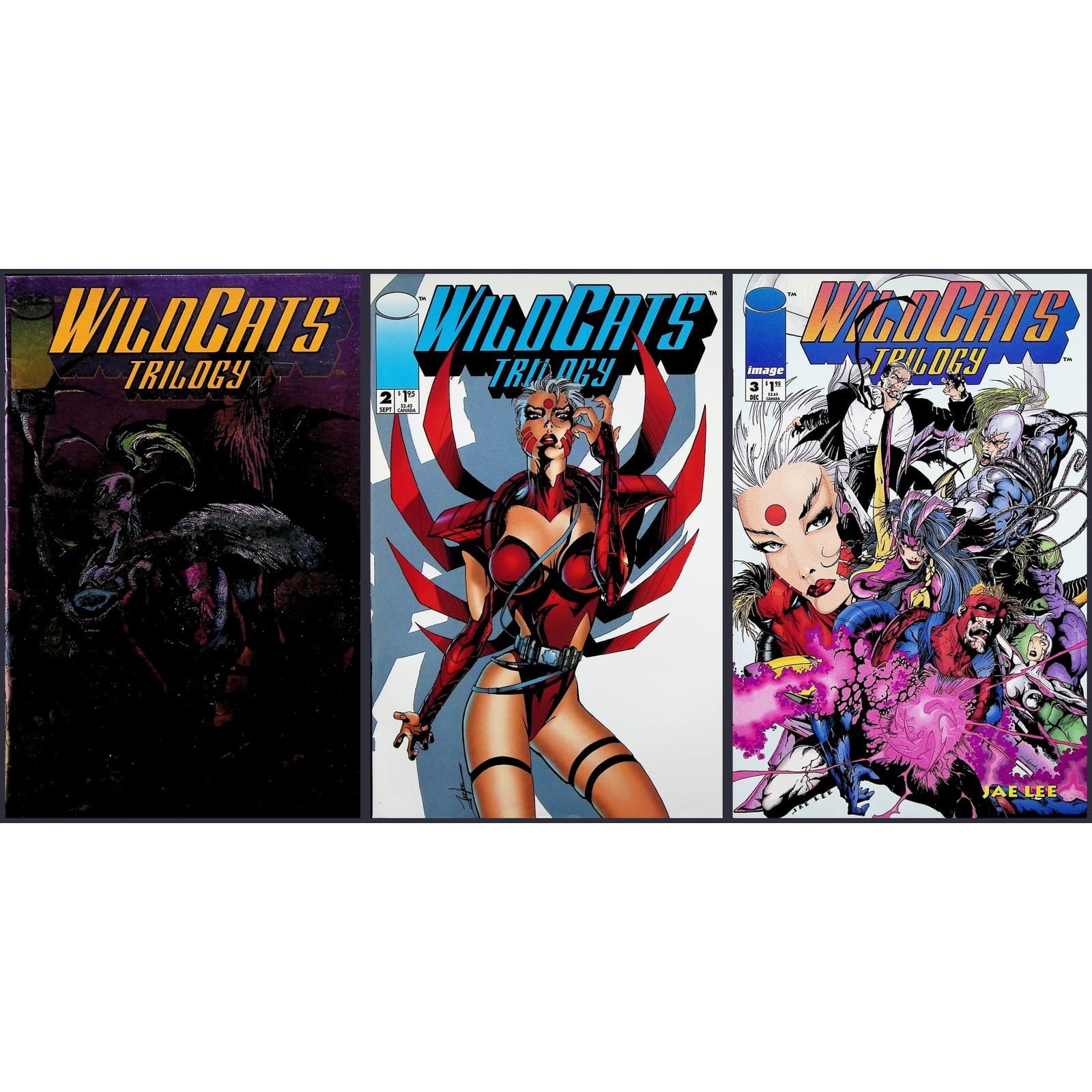 WildC.A.T.S Trilogy #1 - 3 Complete Set Image Comics 1993 Jae Lee Art