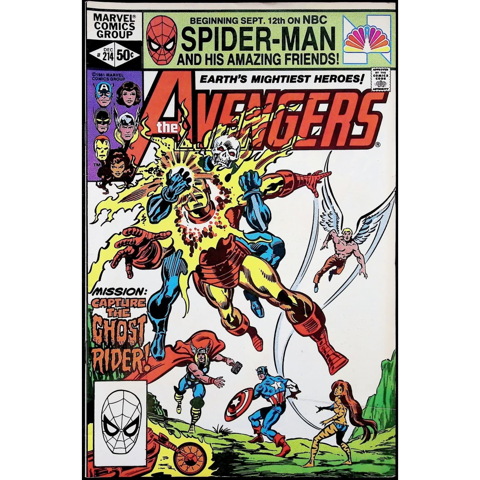 Marvel 4x Comic Lot The Avengers 214 281 292 294 Spider-Man Ghost Rider She-Hulk - Thumbnail 2