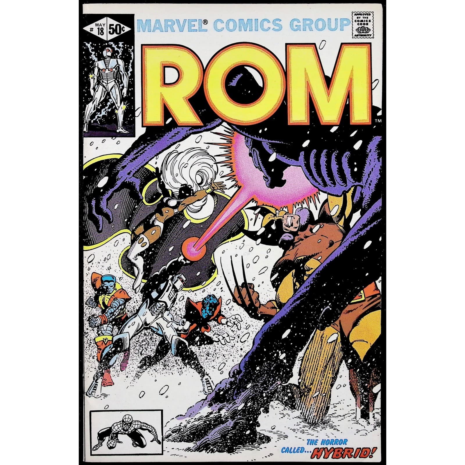 ROM Spaceknight Issue 17 18 Marvel 1981 X-Men Appearance 1st Hybrid Key VF+ - Thumbnail 4