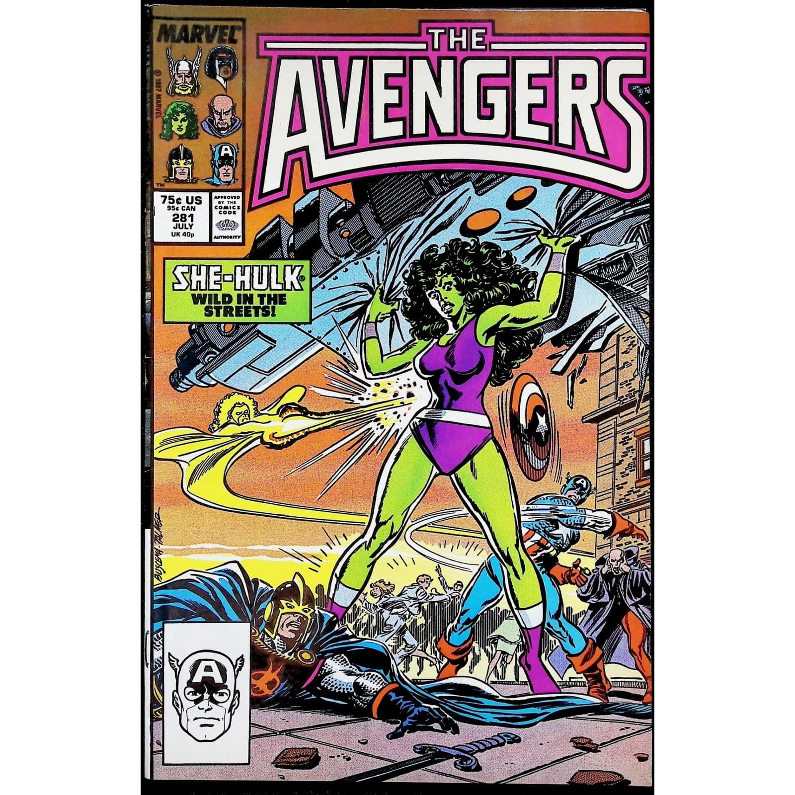 Marvel 4x Comic Lot The Avengers 214 281 292 294 Spider-Man Ghost Rider She-Hulk - Thumbnail 3