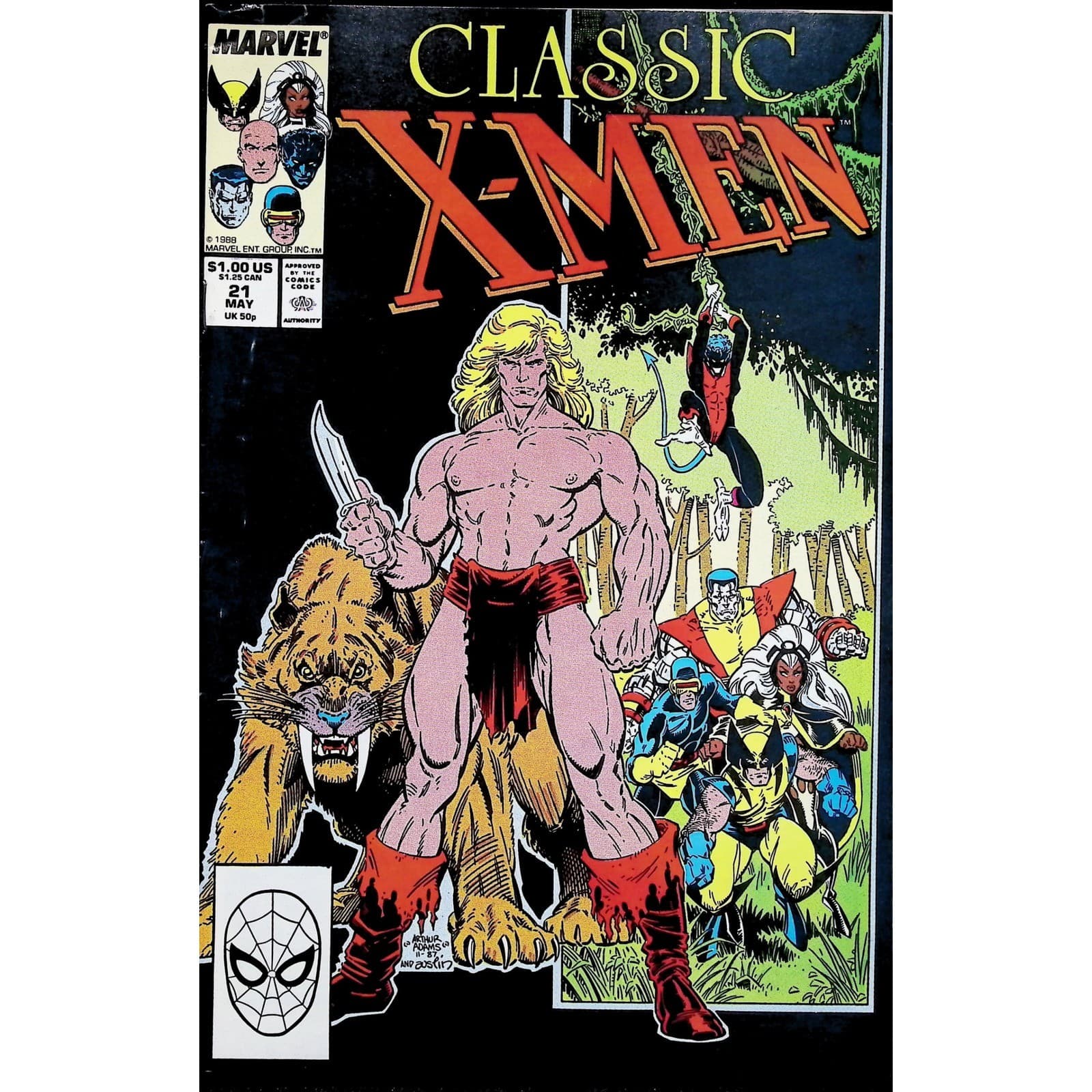 Marvel 3x Comic Lot Classic X-Men #20 21 26 Copper Age #Marvel - Thumbnail 3