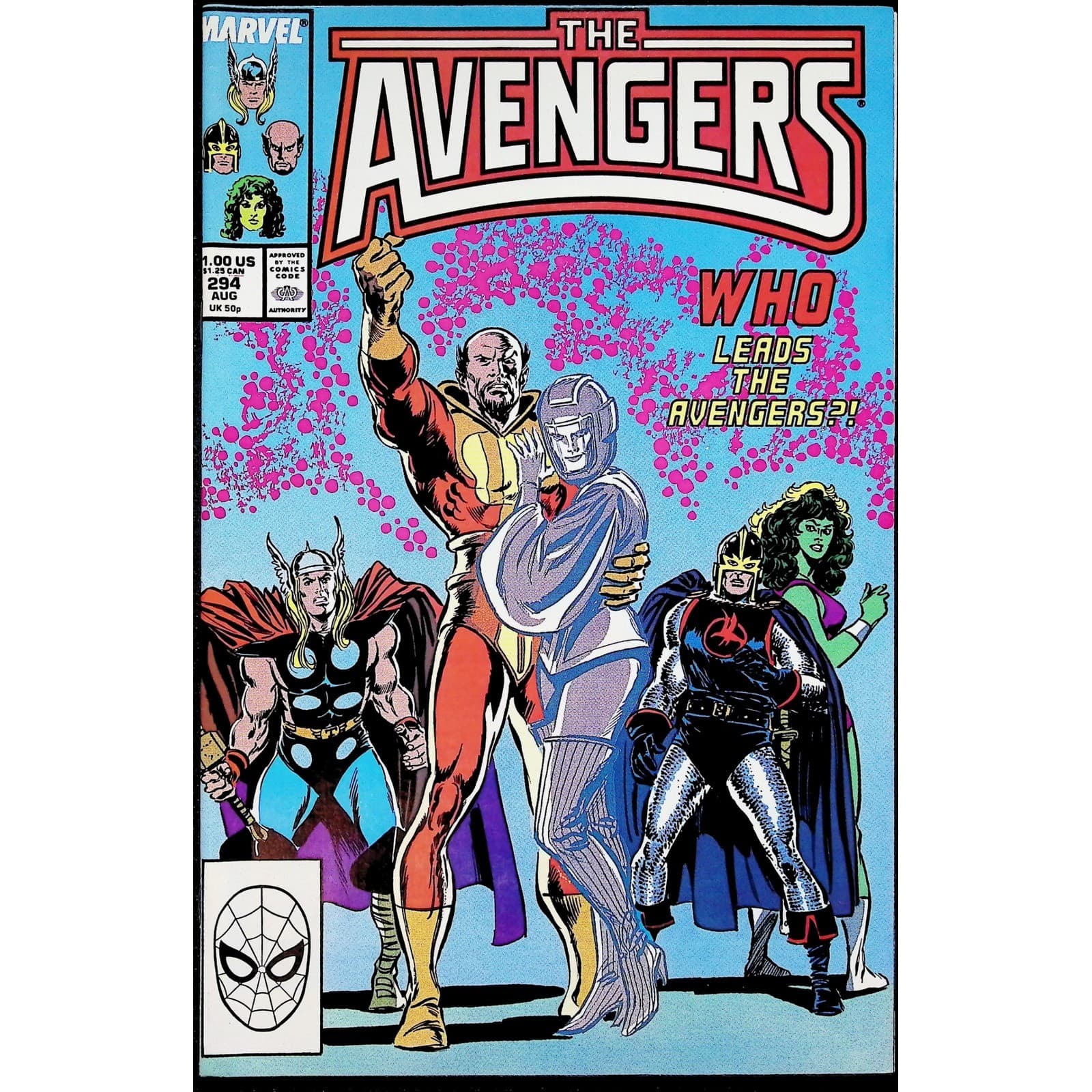 Marvel 4x Comic Lot The Avengers 214 281 292 294 Spider-Man Ghost Rider She-Hulk - Thumbnail 5