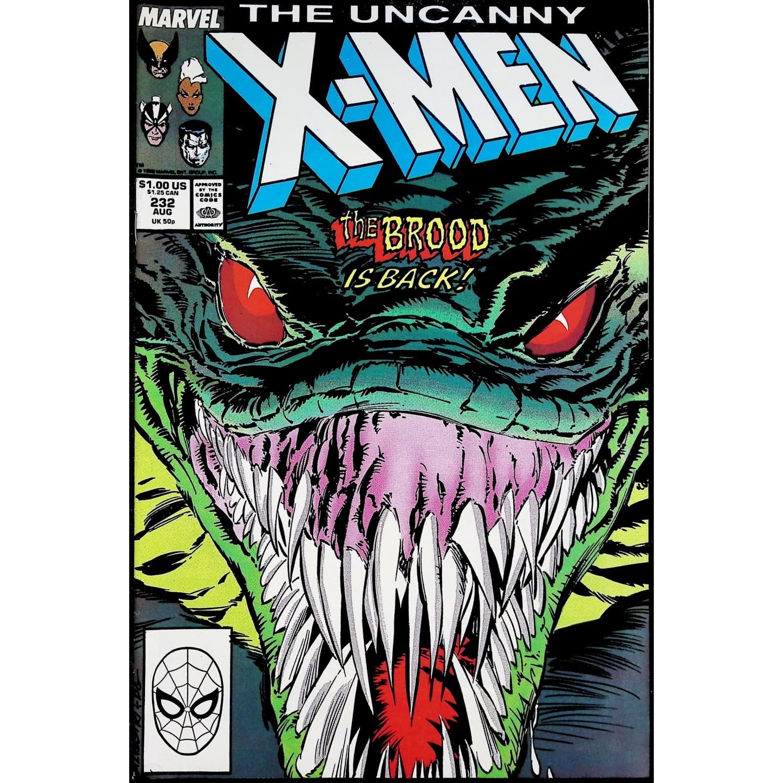 Marvel 4x Comic Lot Uncanny X-Men #231-234 Brood Marc Silvestri Copper Age - Thumbnail 3